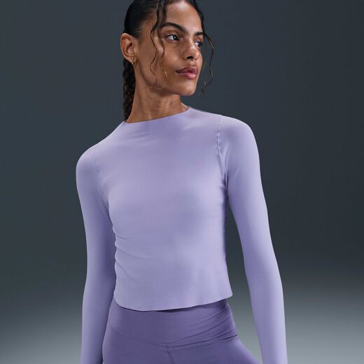 T-Shirts & Tops-Nike, Nike Zenvy, Women's Dri-FIT Long-Sleeve Top