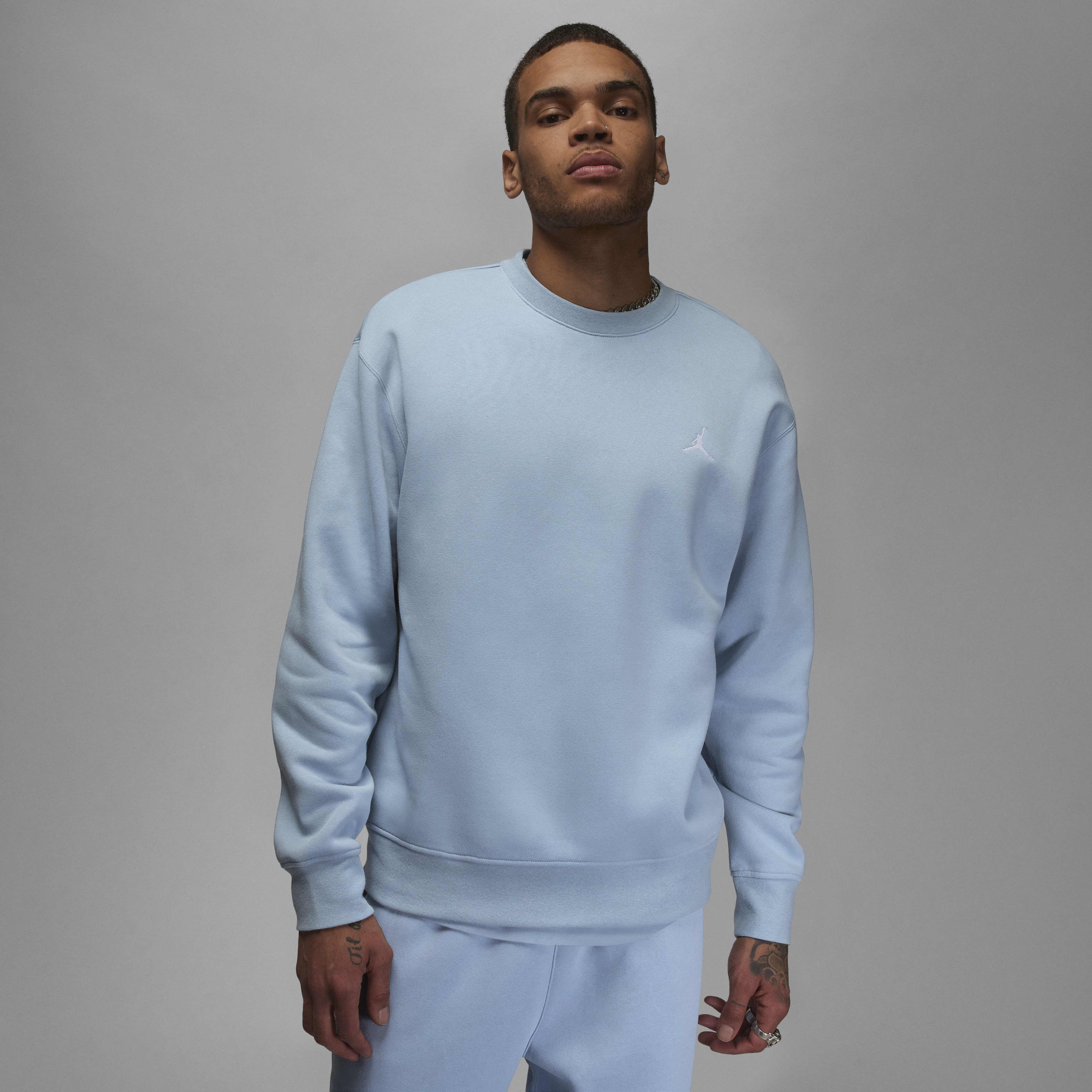 Buy Jordan Brooklyn Fleece Men's Crew-Neck Sweatshirt - Blue