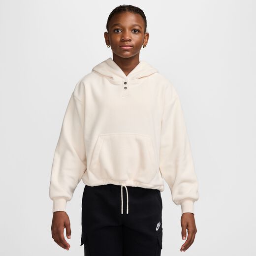 Kids' Long Sleeves Shirts-Nike, Nike Sportswear, Big Kids' (Girls') Fleece Long-Sleeve Top