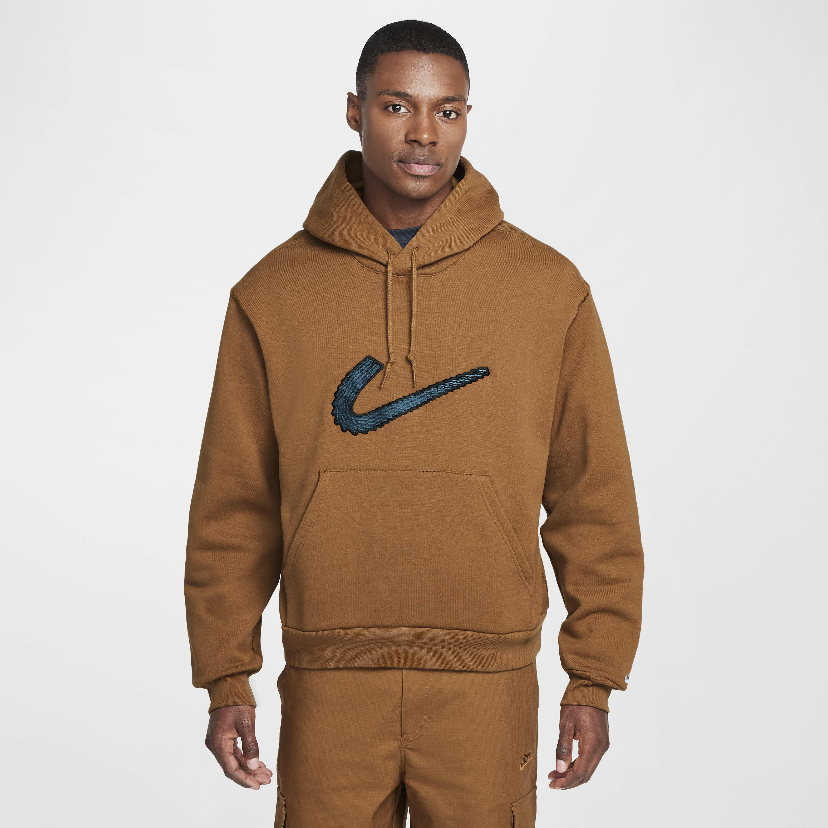Nike sb hoodie orange sales