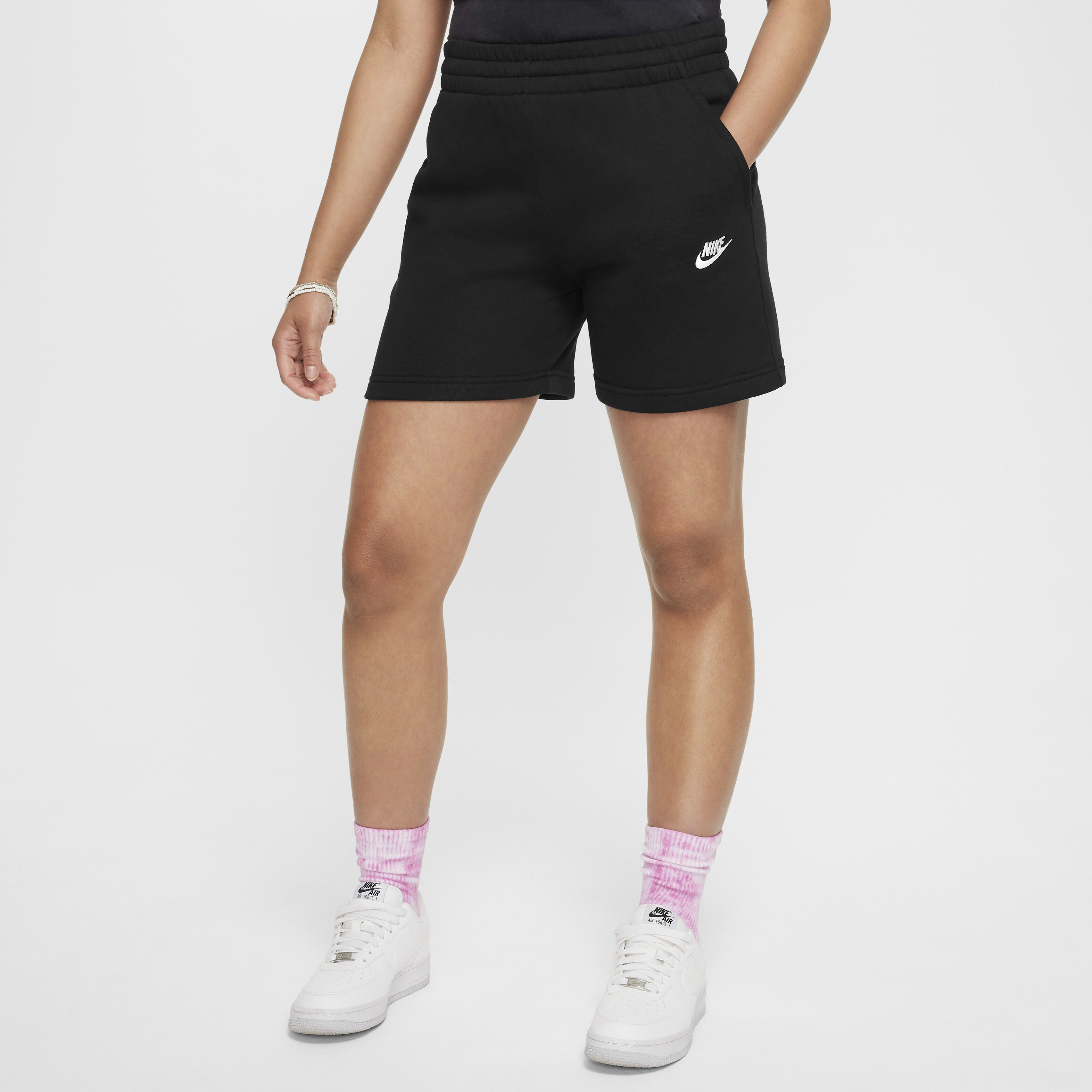 Buy Nike Sportswear Club Fleece Older Kids Girls 13cm approx. French Terry Shorts Nike Kuwait Official