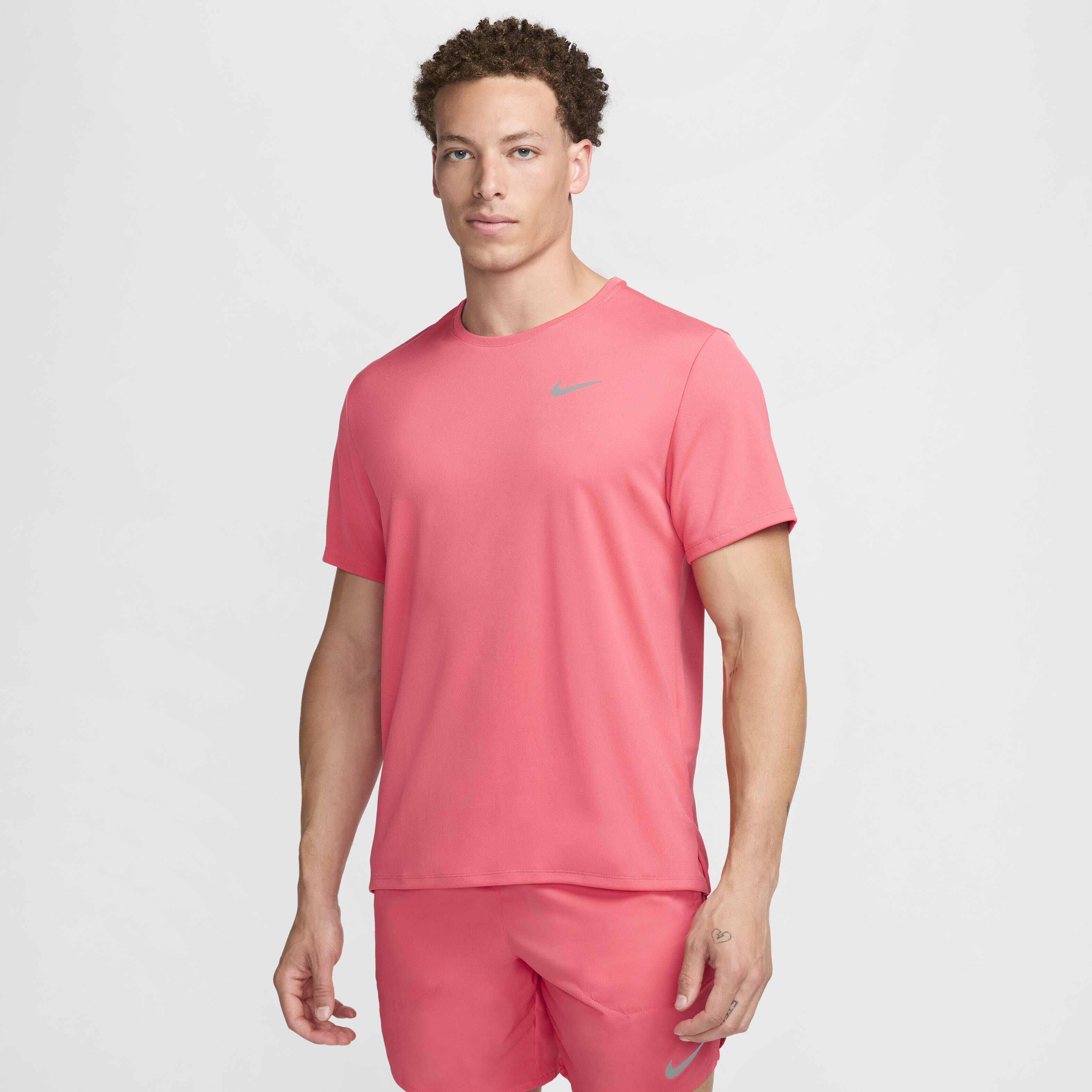 Buy Nike Miler Men s Dri FIT UV Short Sleeve Running Top Nike Kuwait Official