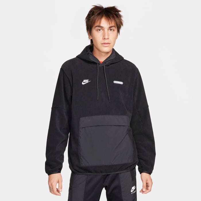 Buy Nike Air Max Men's Fleece Pullover Hoodie Black/White Nike