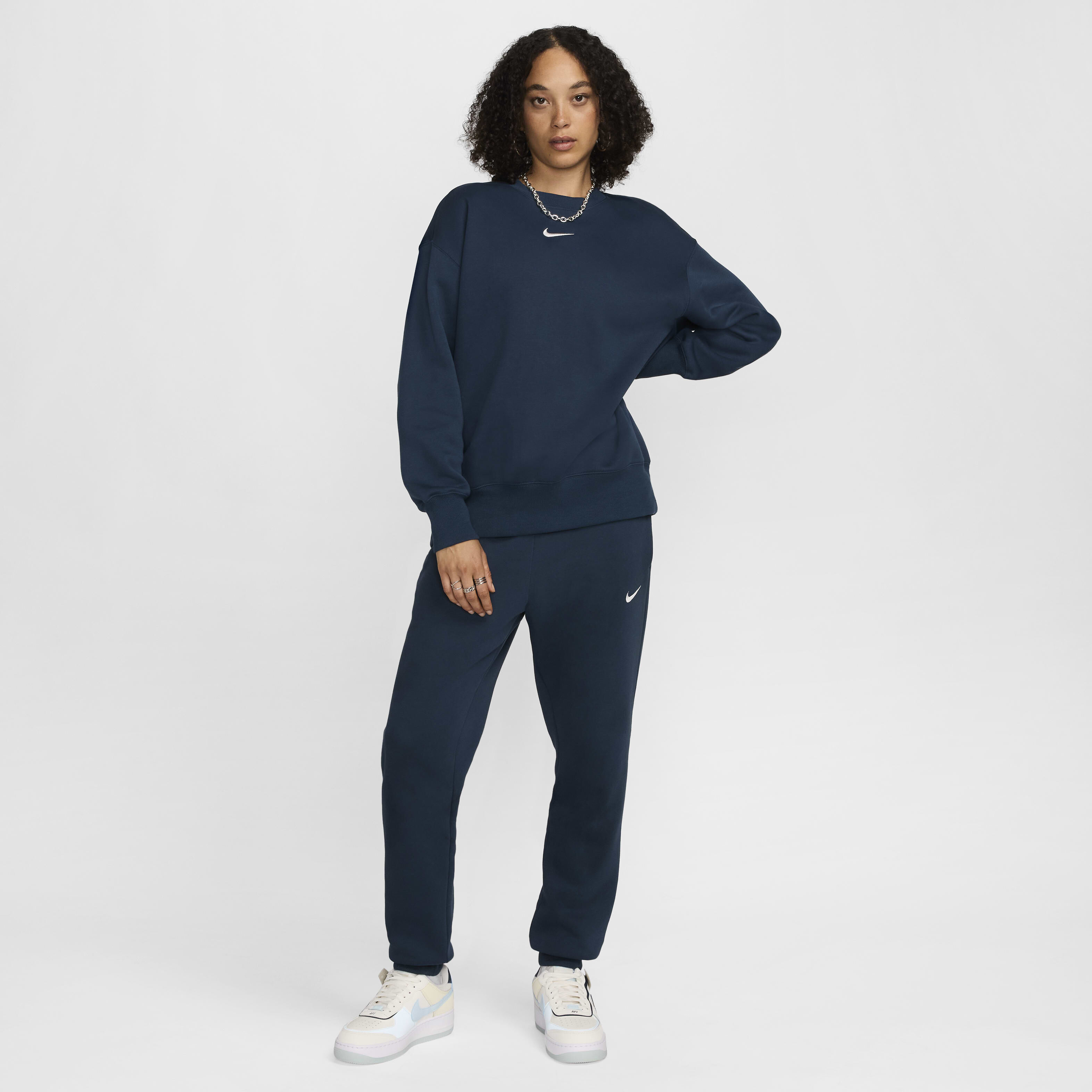 Navy blue nike sweatsuit womens on sale
