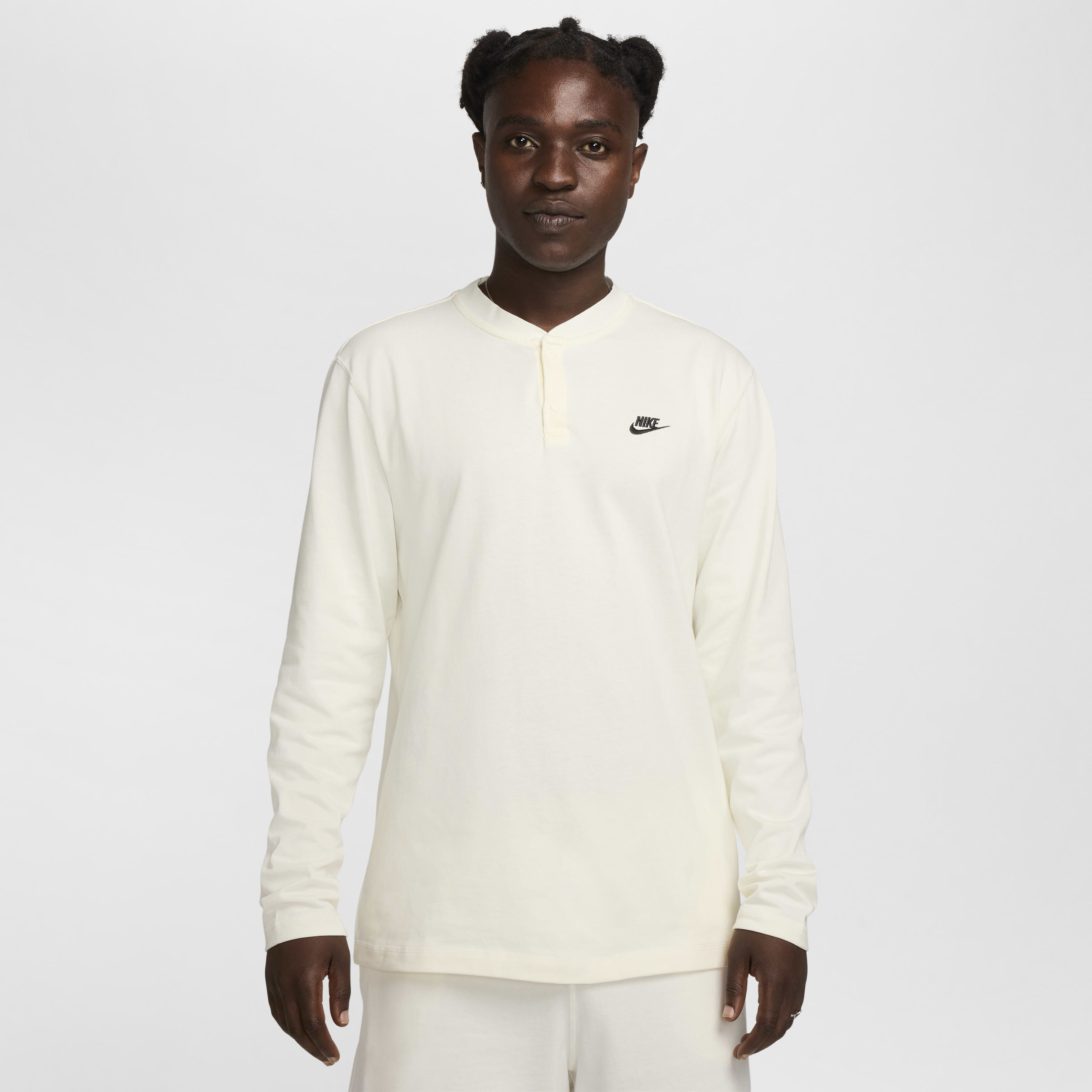 Buy Nike Club Men s Long Sleeve Henley Nike Kuwait Official