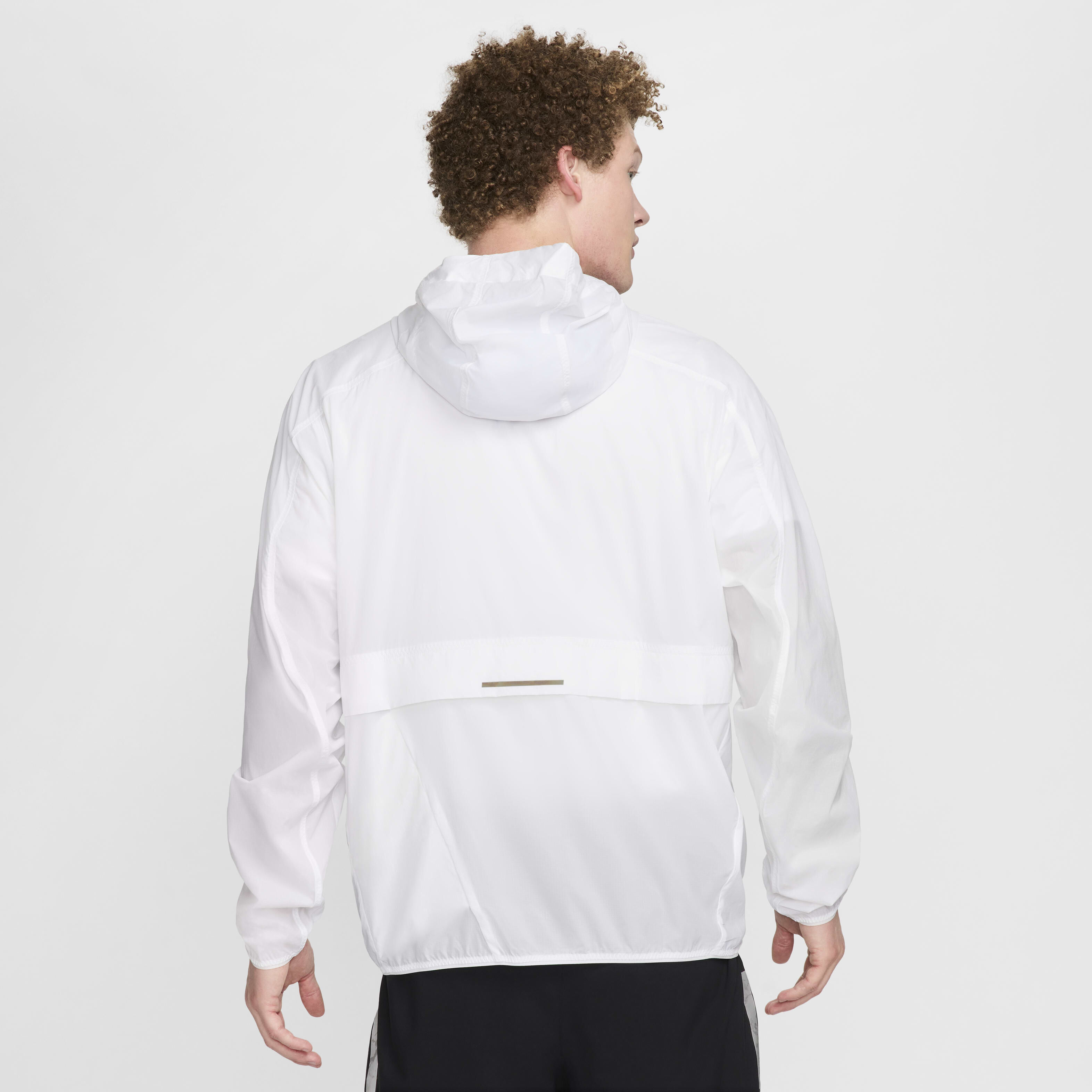 Nike Men's White/Grey Running Division NYC Windrunner Jacket