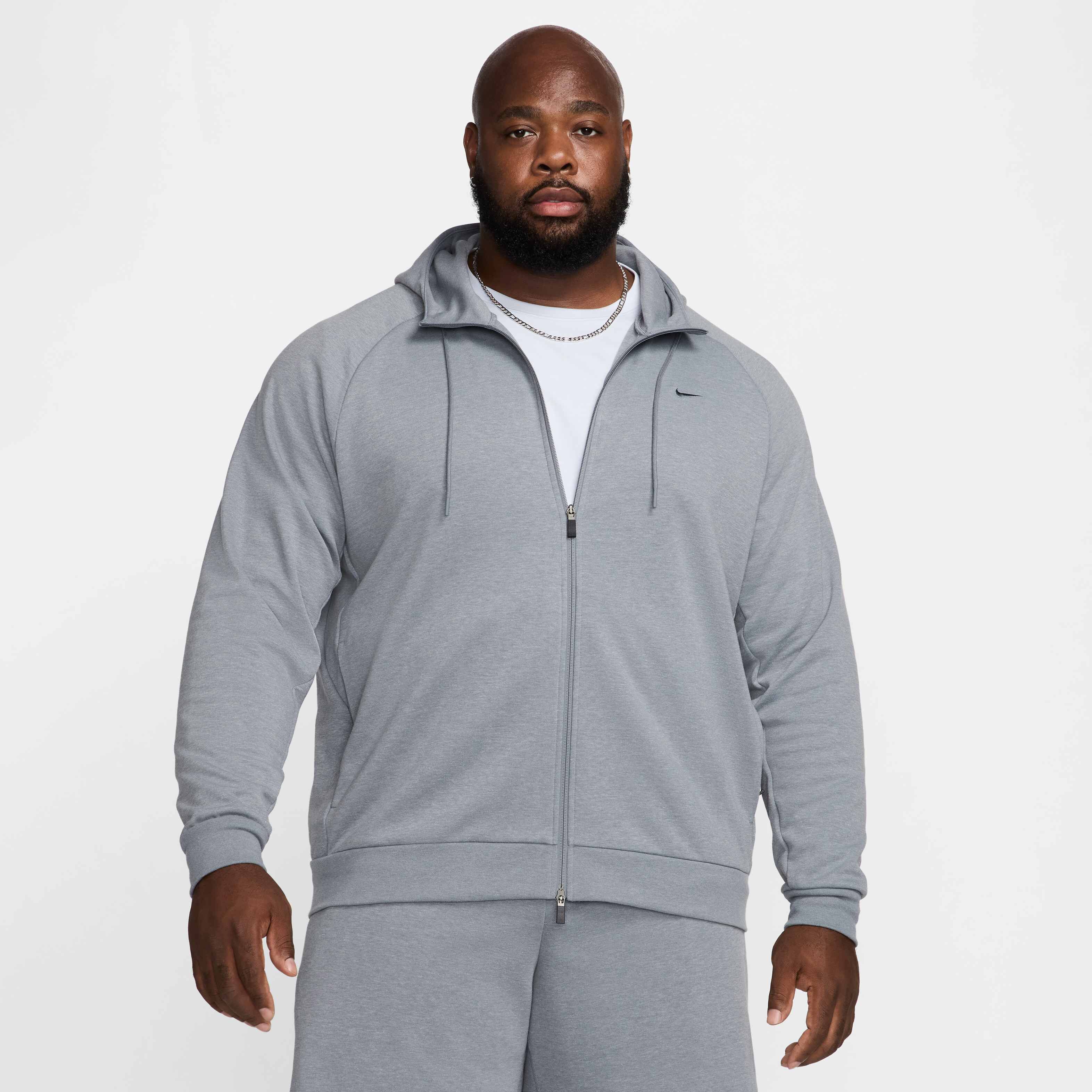 Buy Nike Primary Fleece Men's Dri-FIT UV Full-Zip Performance Hoodie - Cool  Grey/Heather/Cool Grey | Nike Kuwait Official