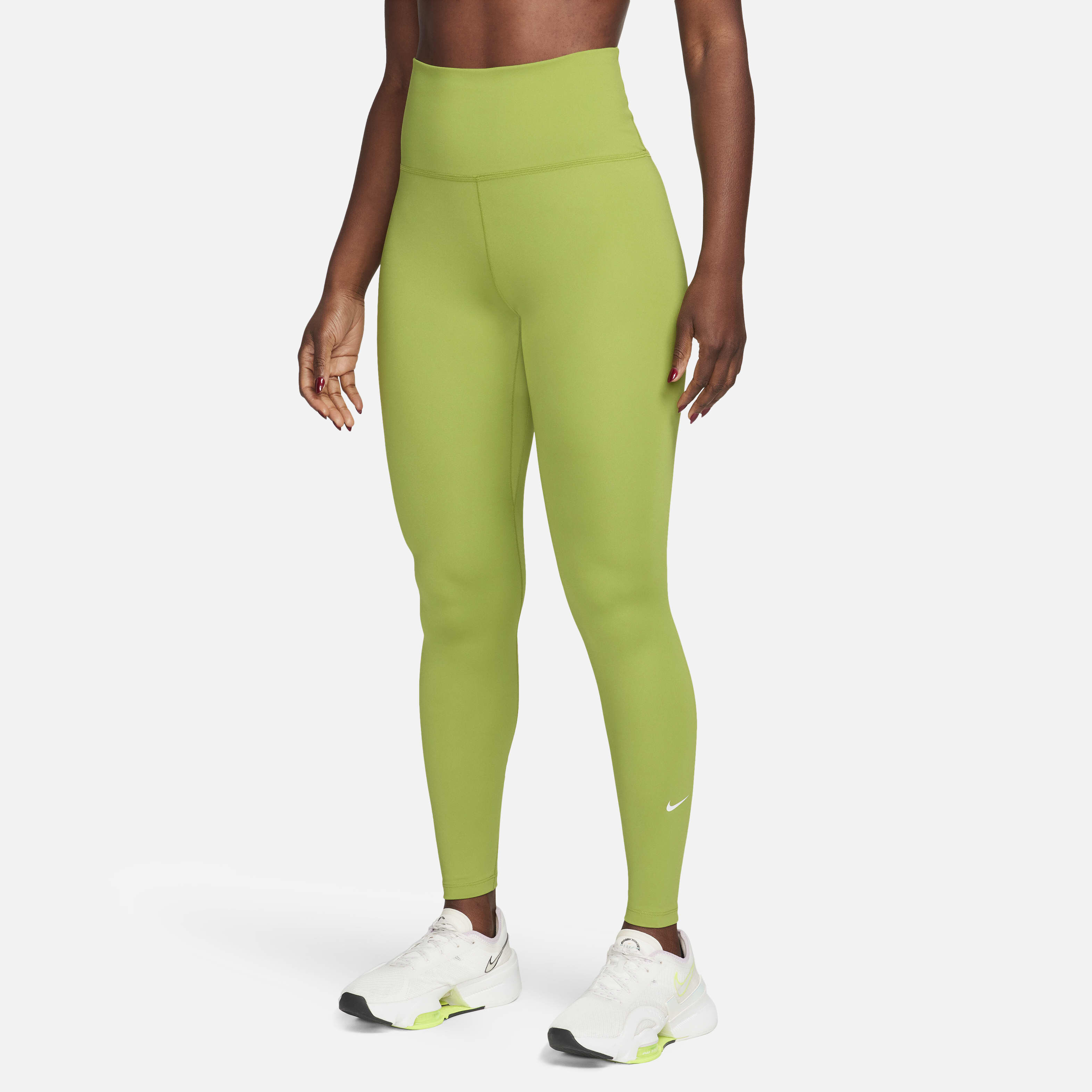 Buy Nike One Women s High Rise Leggings Pear White Nike Kuwait Official