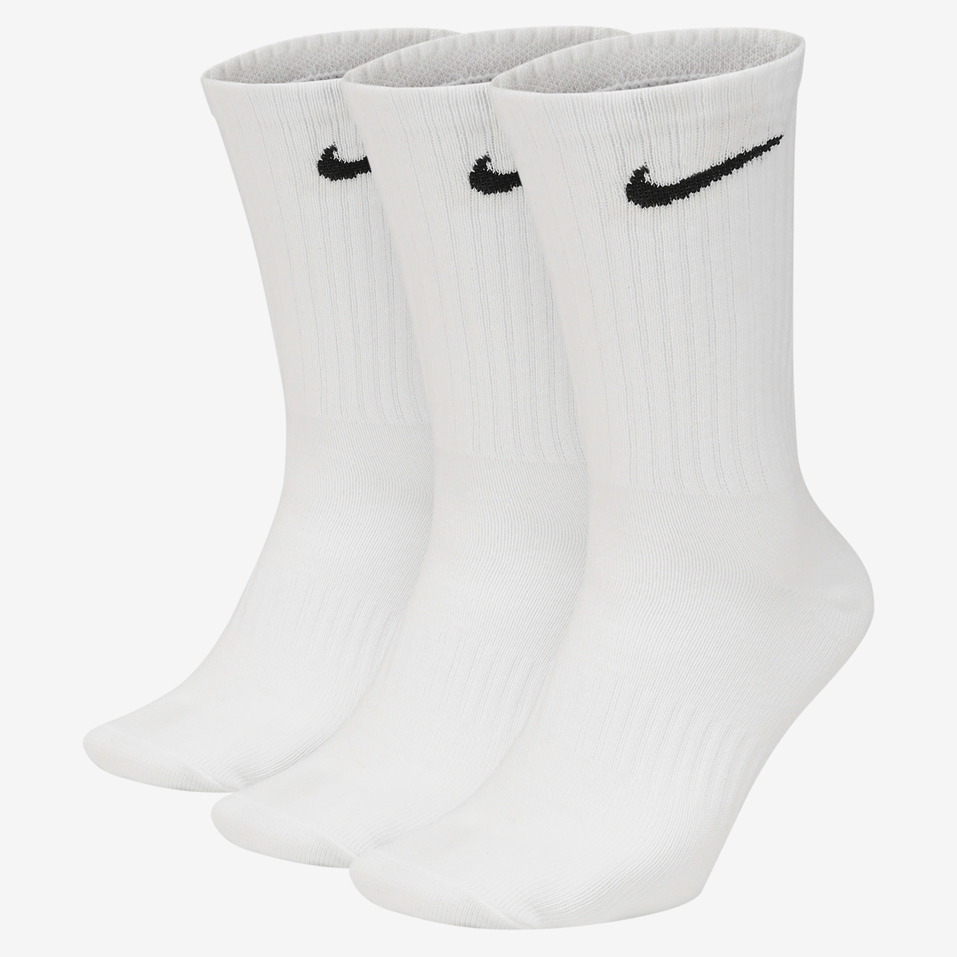White nike crew socks womens top