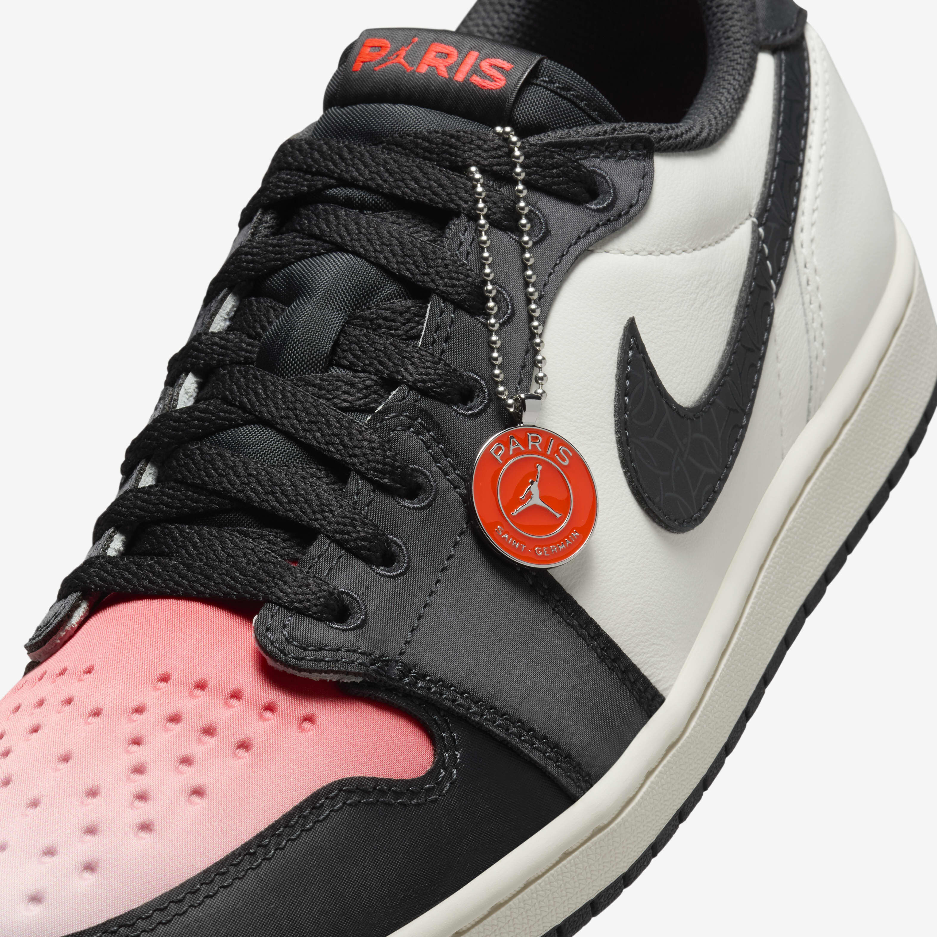 Buy Air Jordan 1 Retro Low Paris Saint Germain Men s Shoes Sail Infrared 23 Pink Oxford Off Noir Nike Kuwait Official