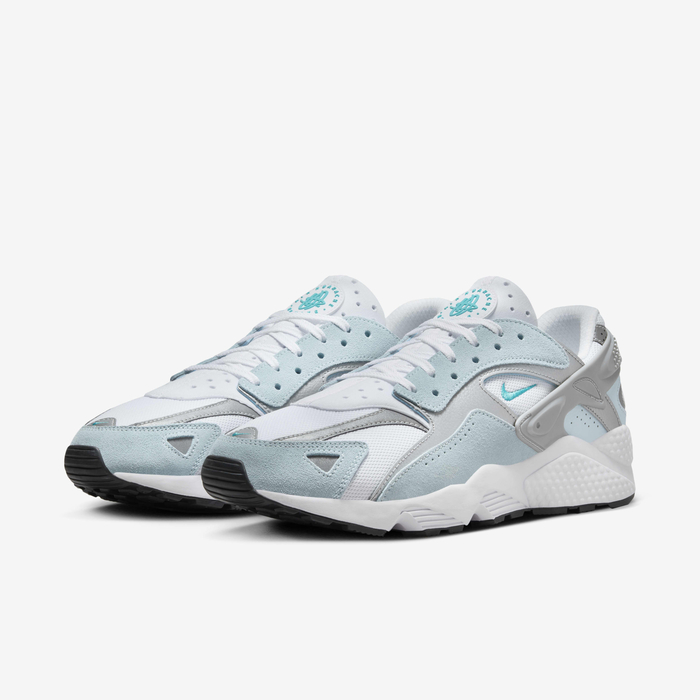 Buy Nike Air Huarache Runner Men's Shoes White/Metallic Silver