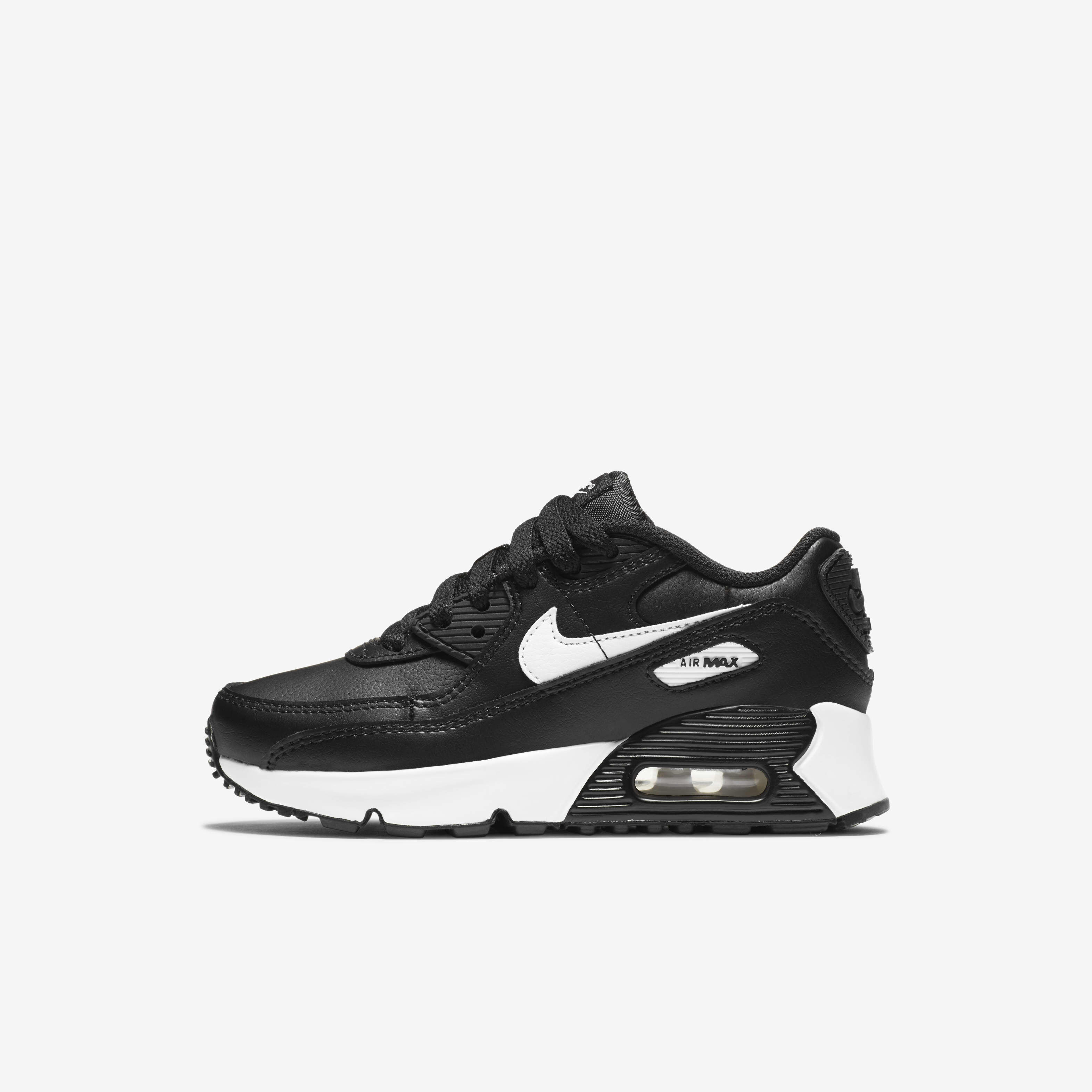 Buy Nike Air Max 90 LTR Younger Kids' Shoes Black/Black/White