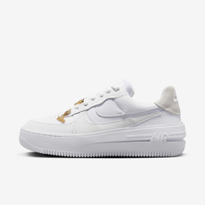 Buy Nike Air Force Low Women's Shoes White/Metallic