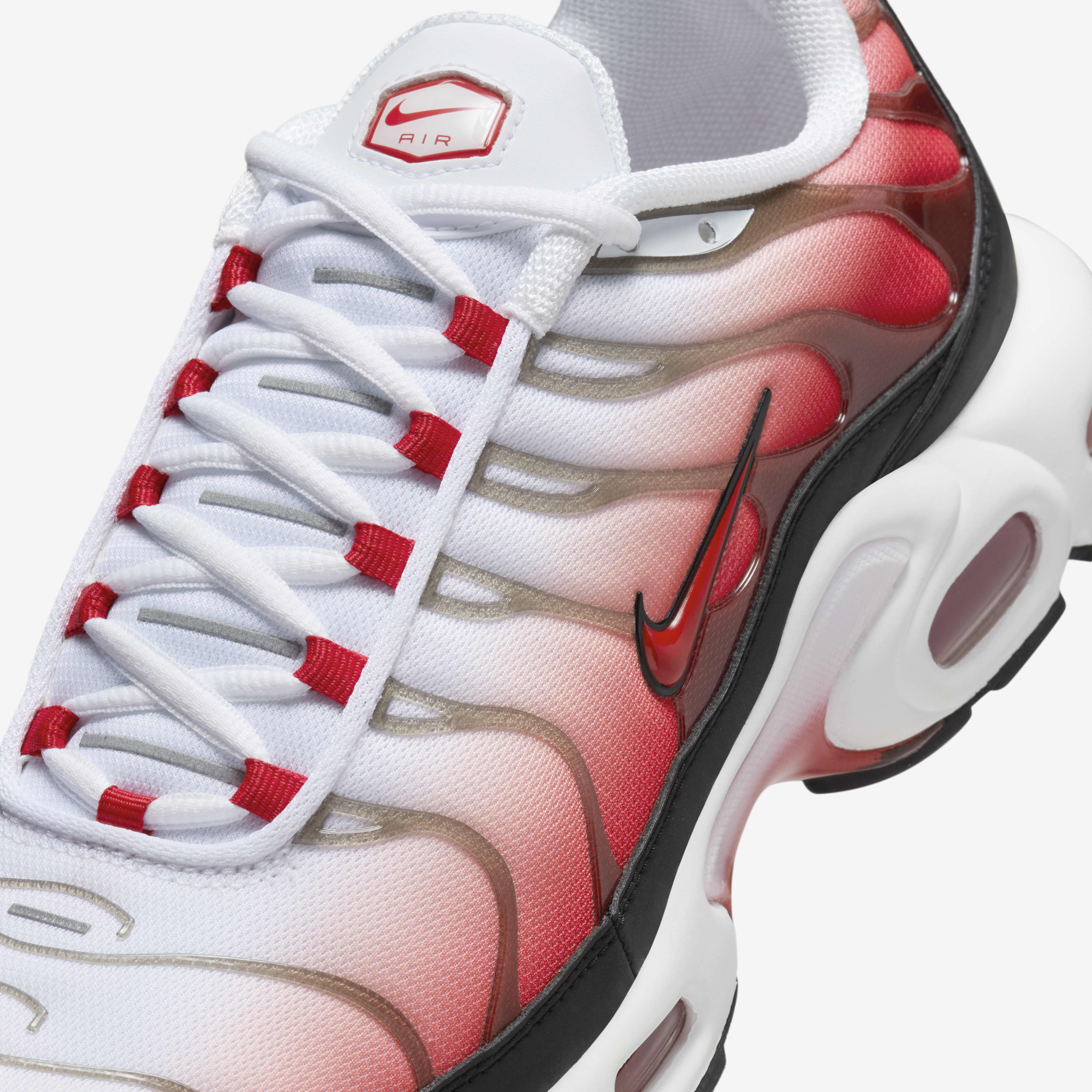 Nike air max plus black white red shop