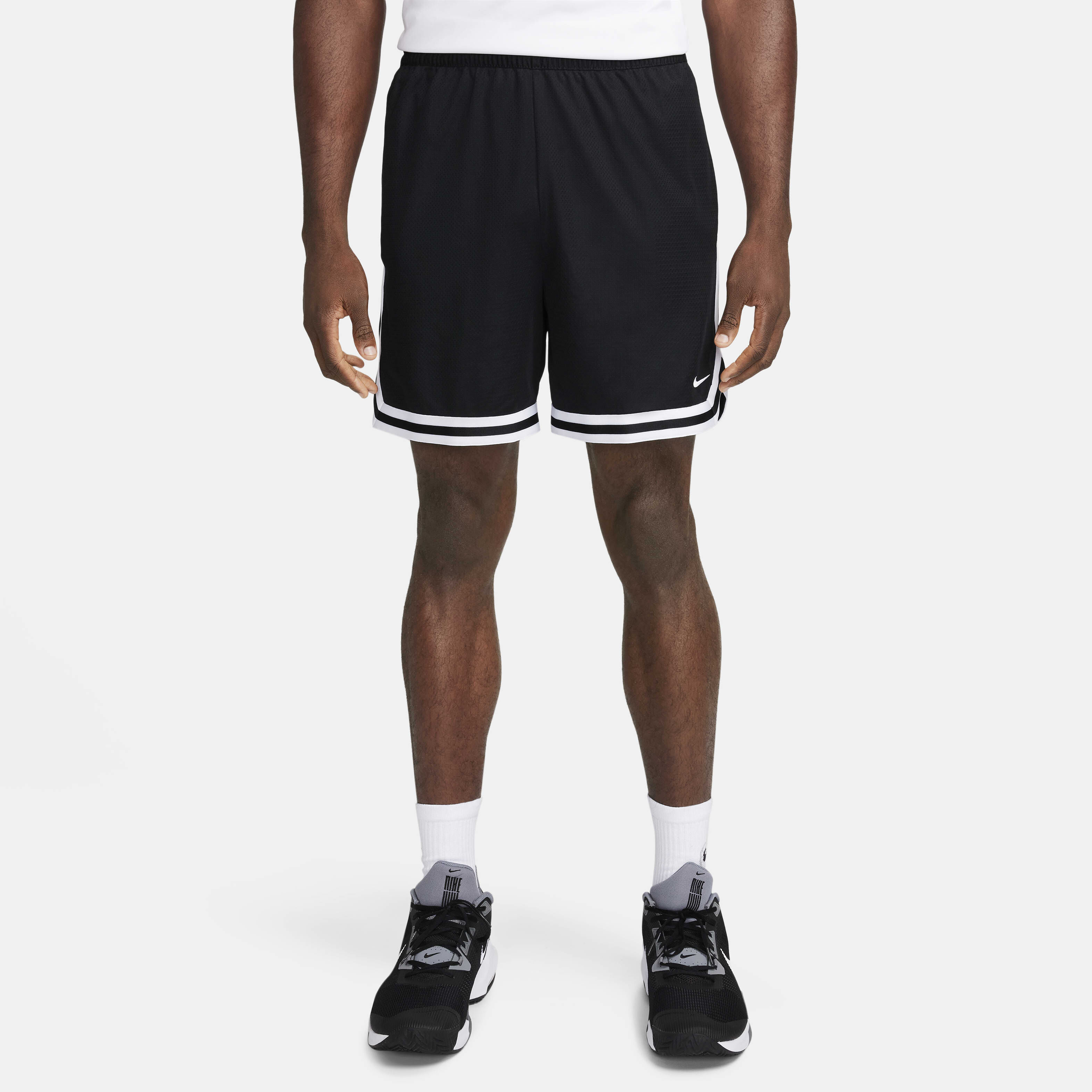 Buy Nike DNA Men s Dri FIT 15cm approx. Basketball Shorts Black White White Nike Kuwait Official