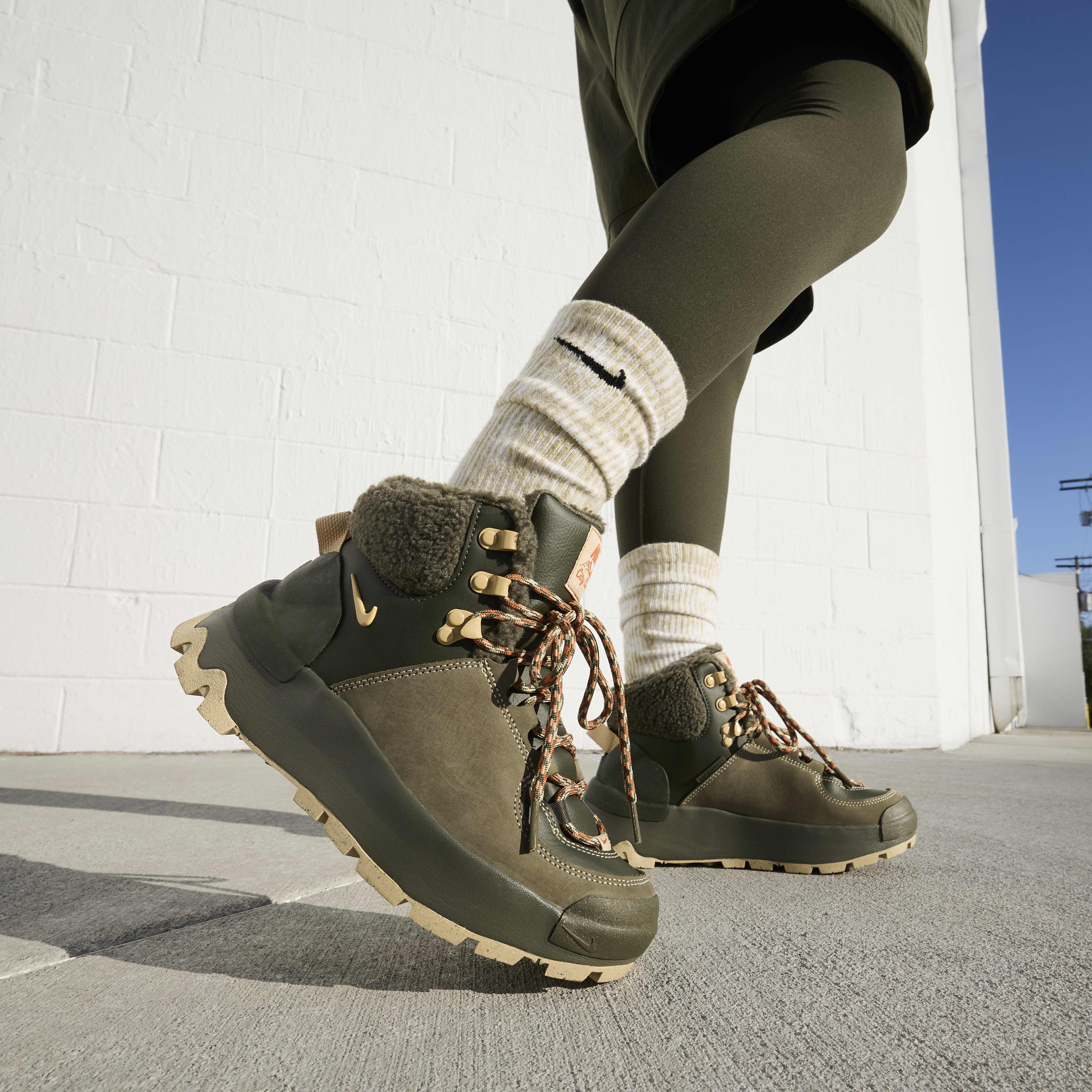 Buy Nike City Classic Premium Women s Waterproof Boot Cargo Khaki Medium Olive Campfire Orange Sesame Nike Kuwait Official