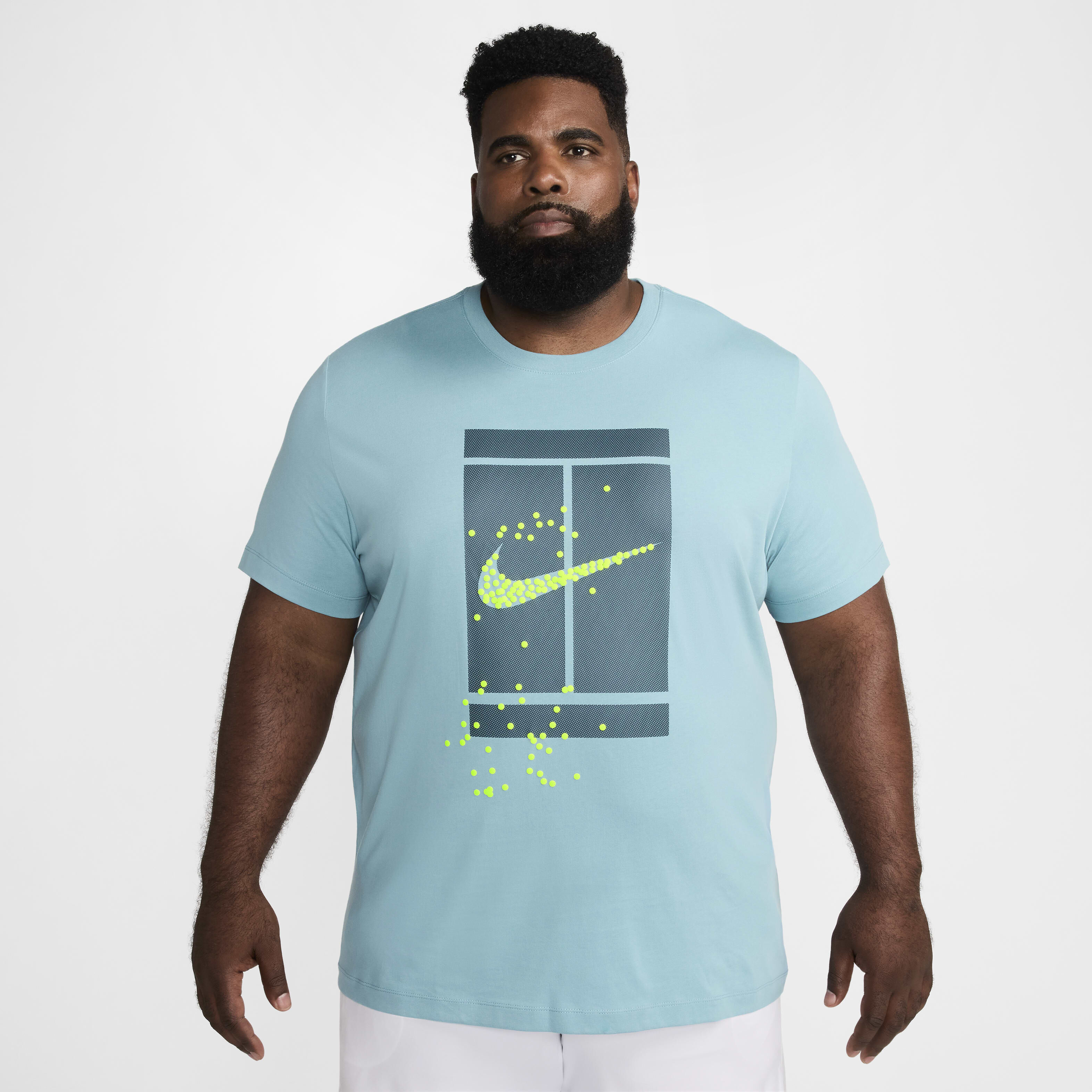 Buy NikeCourt Men's Tennis T-Shirt - Denim Turquoise @ Nike Kuwait