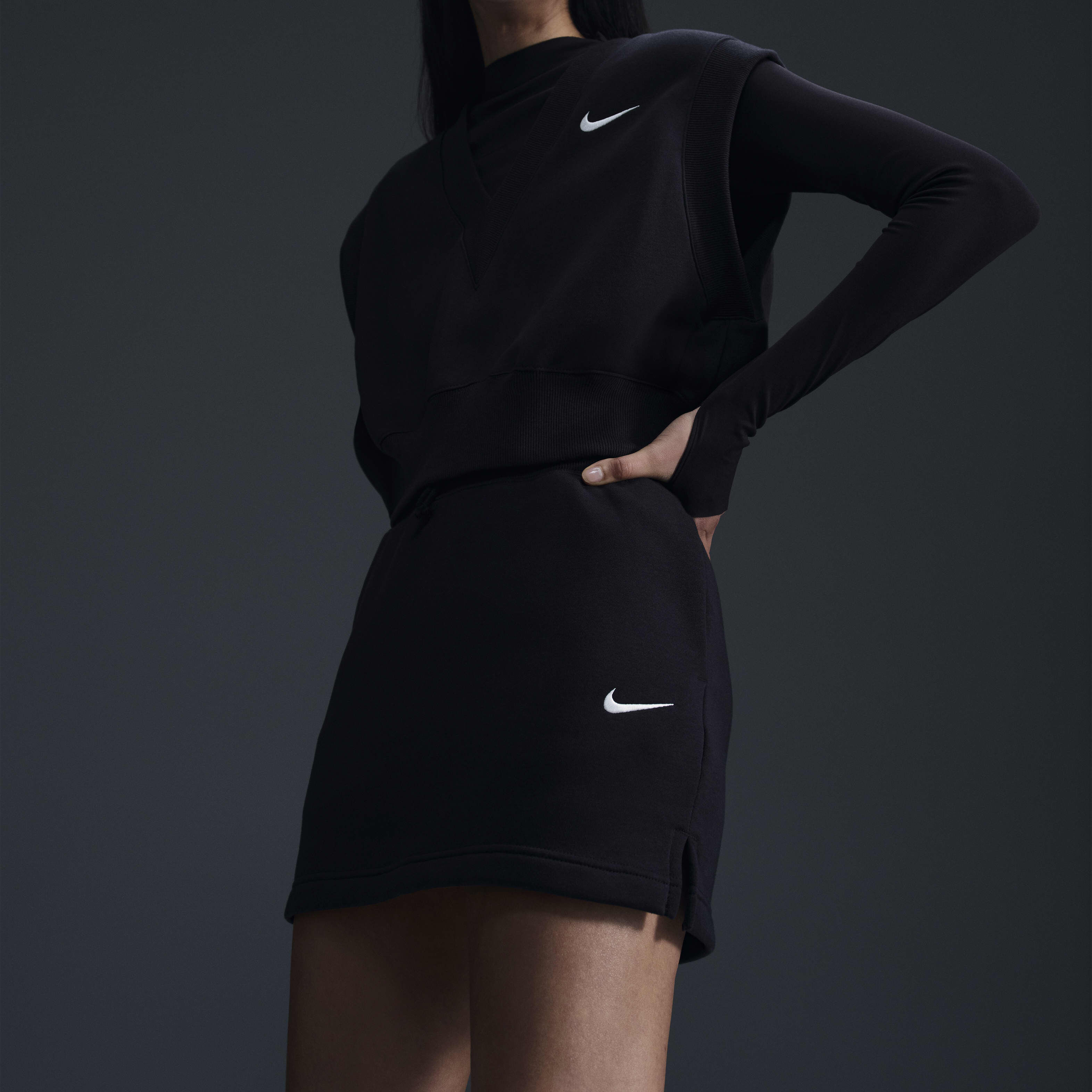 Buy Nike Sportswear Phoenix Fleece Women s Slim Mini Skirt Nike Kuwait Official