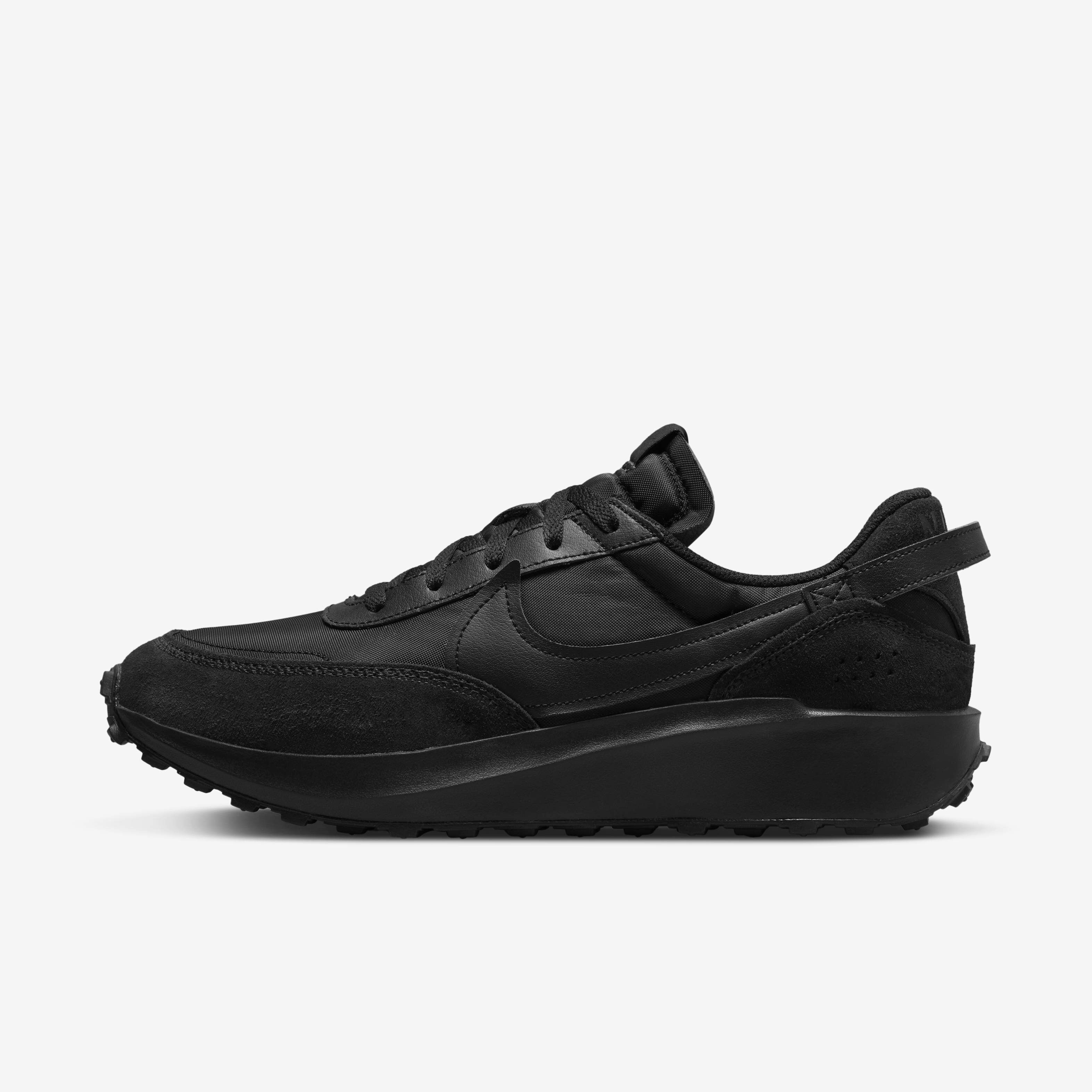 nike waffle triple black
