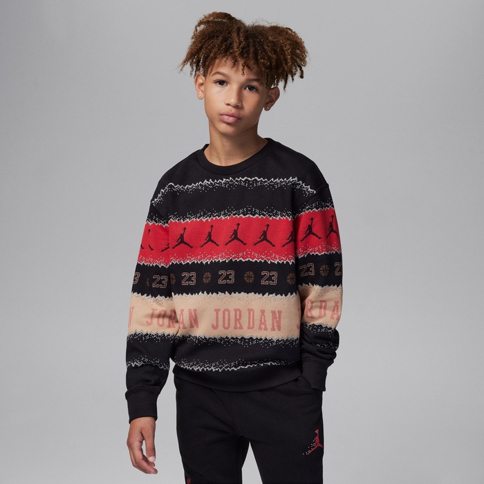Jordan MJ Holiday Fleece Crew image number 0 Jordan MJ Holiday Fleece Crew image number 0