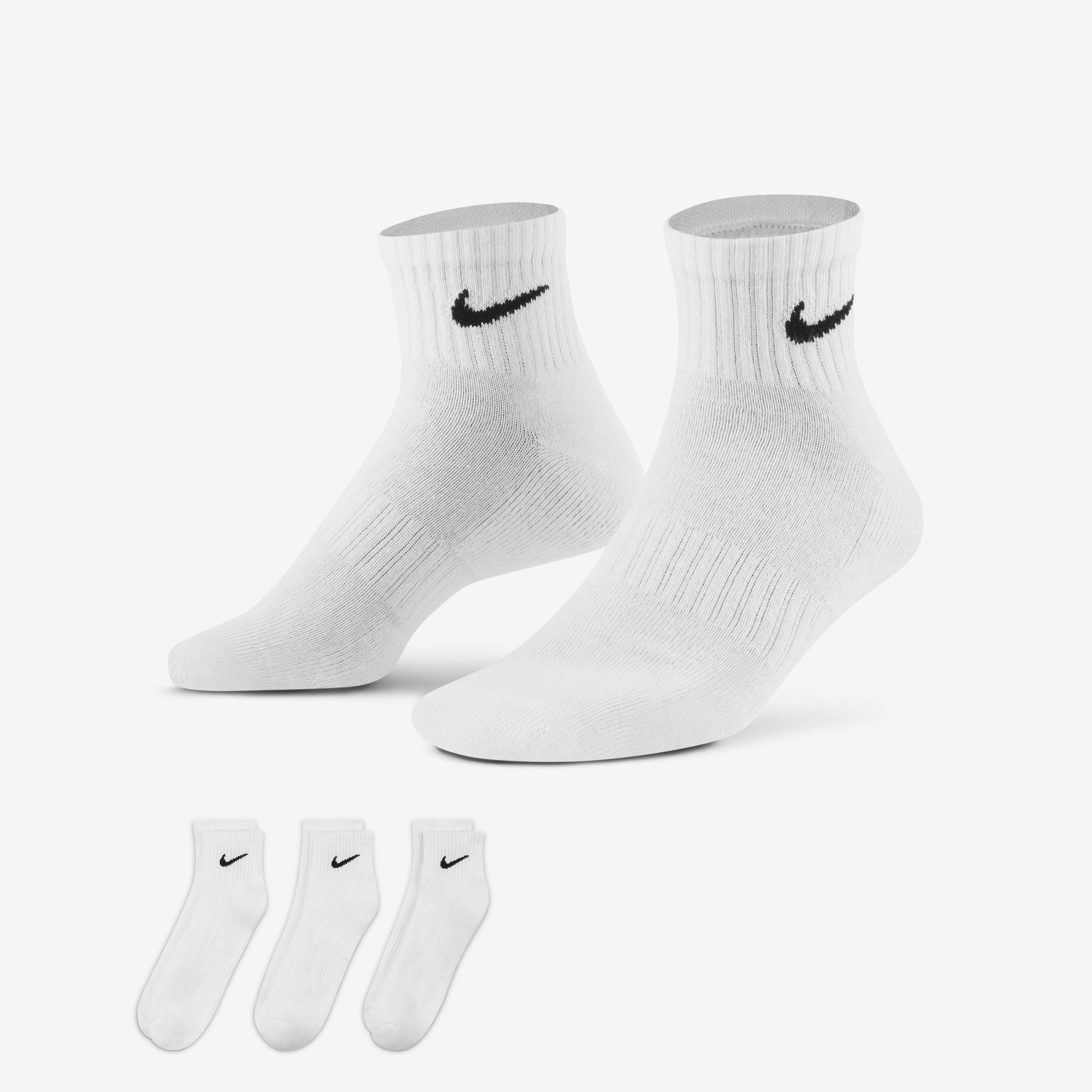 Buy Nike Everyday Cushioned Training Ankle Socks 3 Pairs Nike Kuwait Official