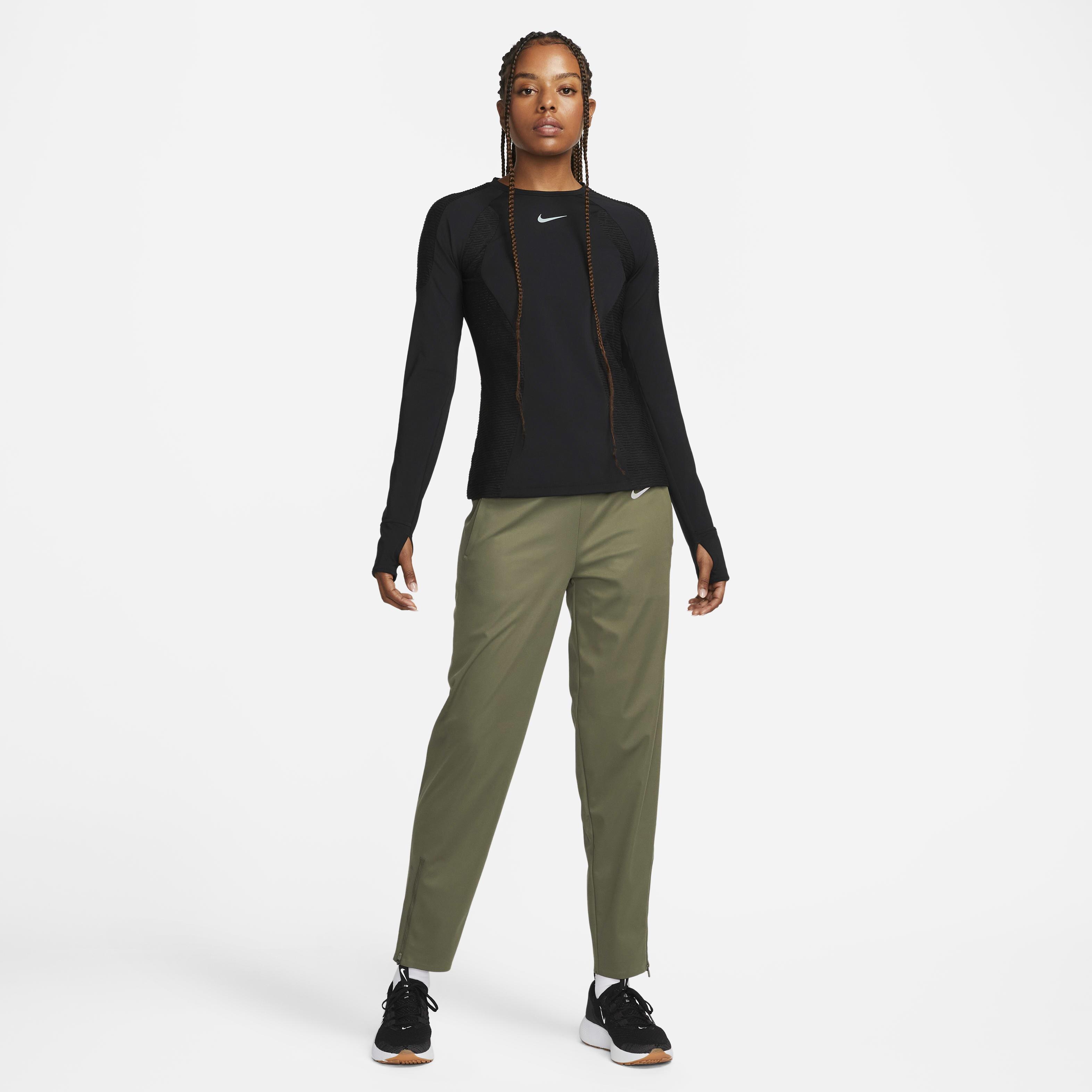 Buy Nike Storm FIT Run Division Women s Running Trousers Medium Olive Medium Olive Nike Kuwait Official