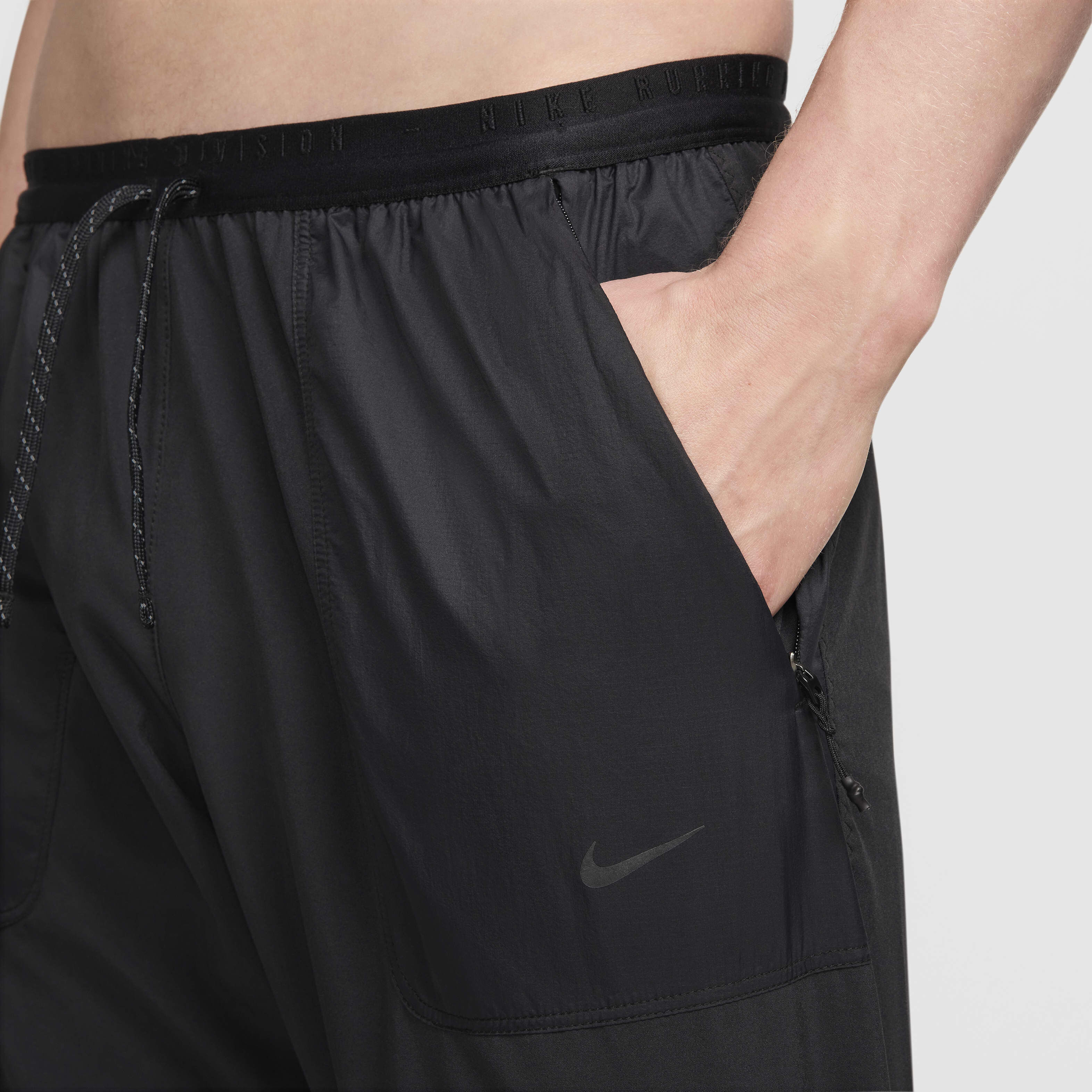 Buy Nike Running Division Men s Dri FIT ADV UV Running Trousers Black Black Nike Kuwait Official