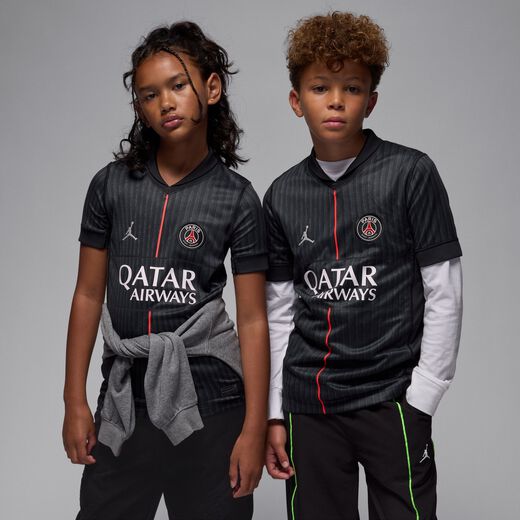 Kits & Jerseys-Nike, Paris Saint-Germain 2025/26 Stadium Fourth, Older Kids' Jordan Dri-FIT Football Replica Shirt