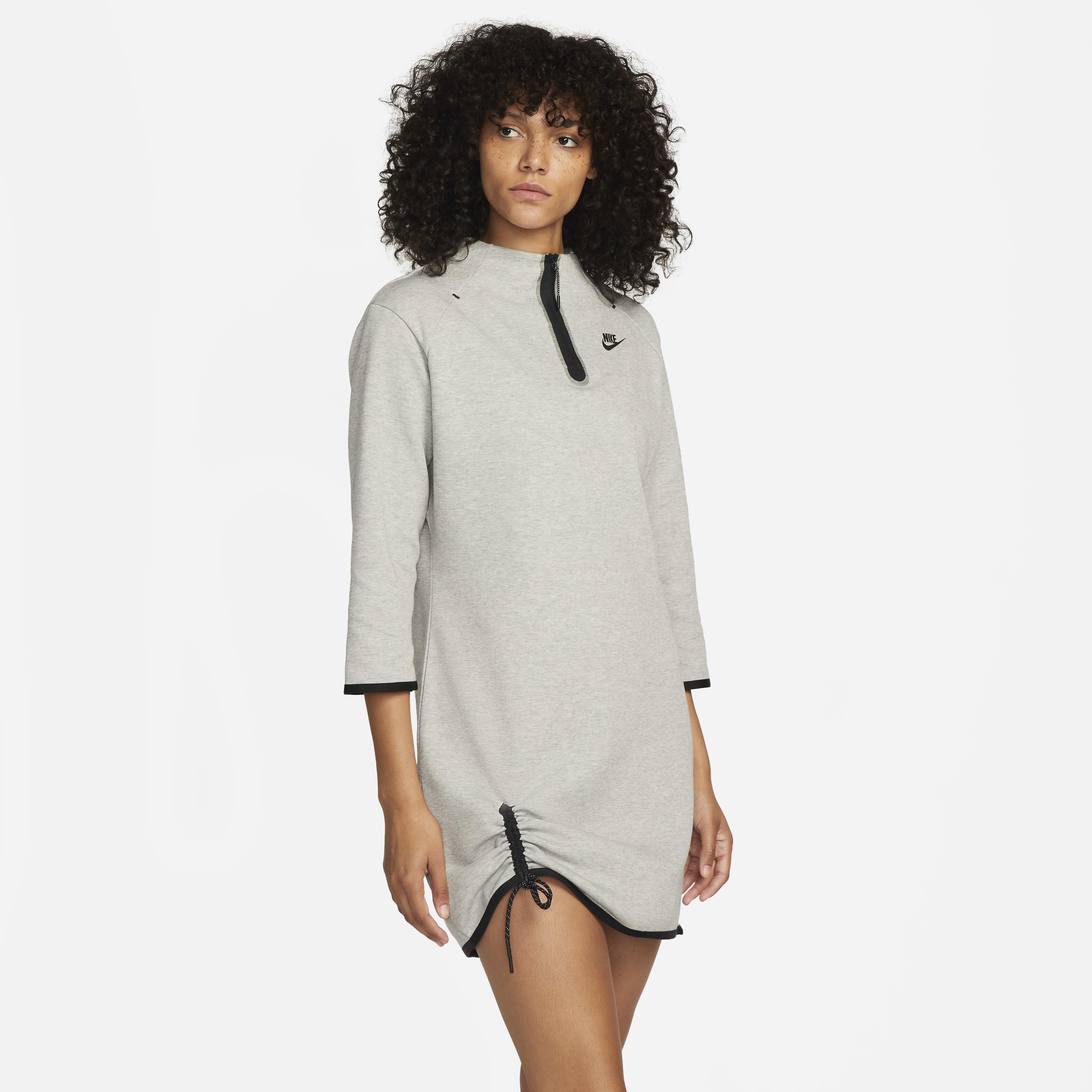 Buy Nike Sportswear Tech Fleece Women s Essential Dress Dark Grey Heather Black Nike Kuwait Official