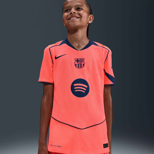New In Kids' Graphic T Shirts-Nike, F.C. Barcelona 2025/26 Match Third, Older Kids' Nike Dri-FIT ADV Total 90 Football Authentic Shirt