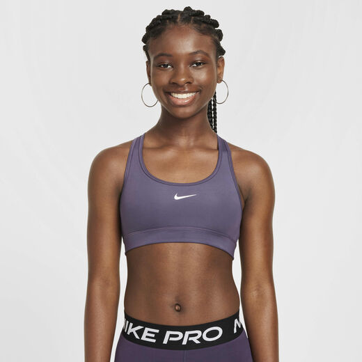 Sports Bras-Nike, Nike Swoosh, Girls' Sports Bra