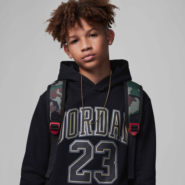 Jordan Fleece Pullover Hoodie image number 2 Jordan Fleece Pullover Hoodie image number 2