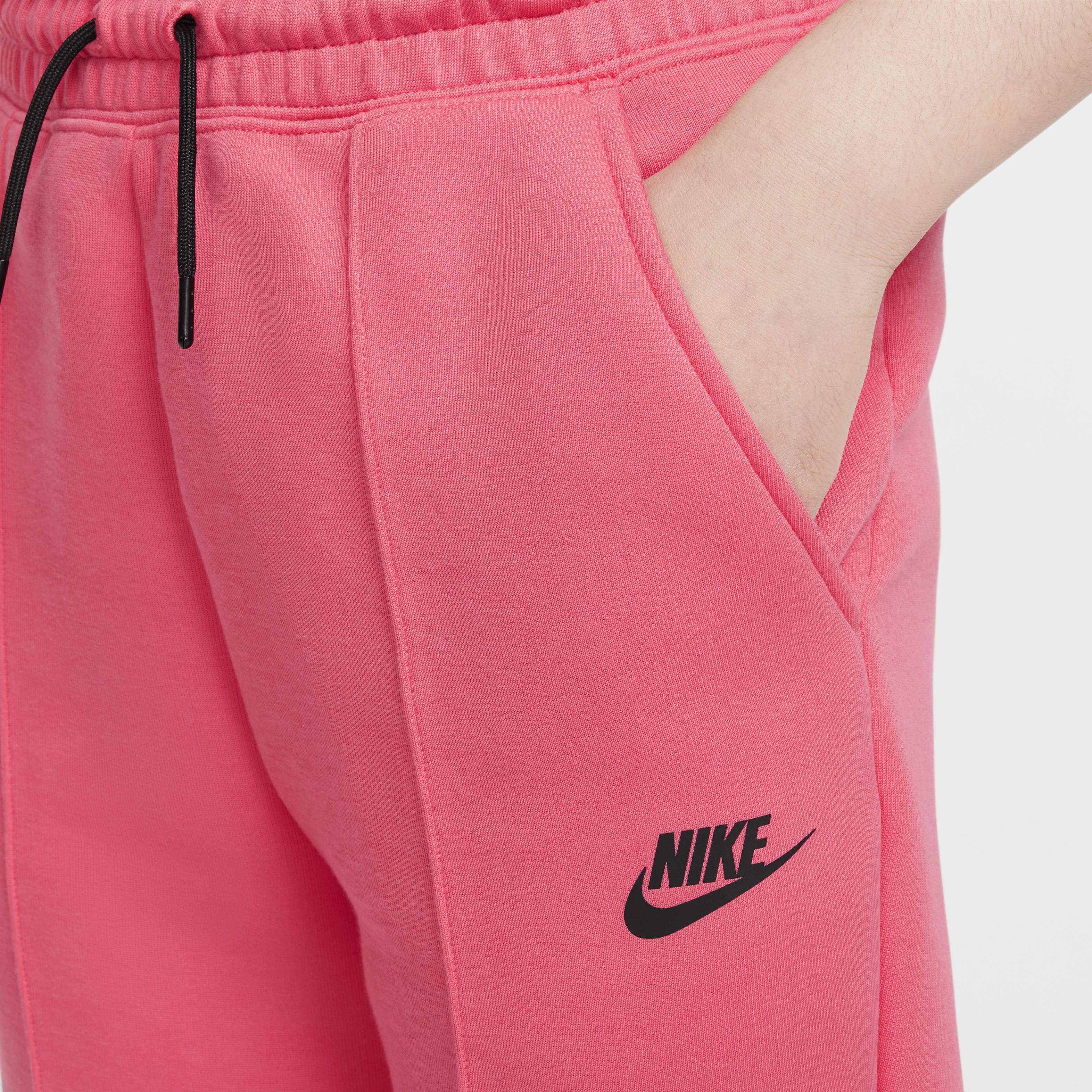 Buy Nike Sportswear Tech Fleece Older Kids Girls Joggers Aster Pink Black Black Nike Kuwait Official