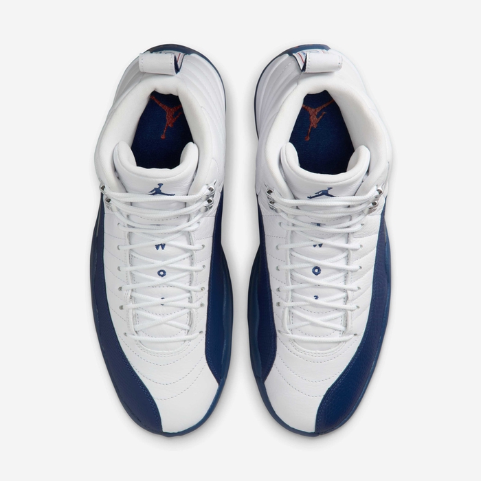 Buy Air Jordan 12 Retro 'French Blue' Men's Shoes White/Metallic