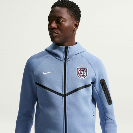 Football Hoodies & Sweatshirts-Nike, England Tech Fleece Windrunner, Men's Nike Football Full-Zip Hoodie