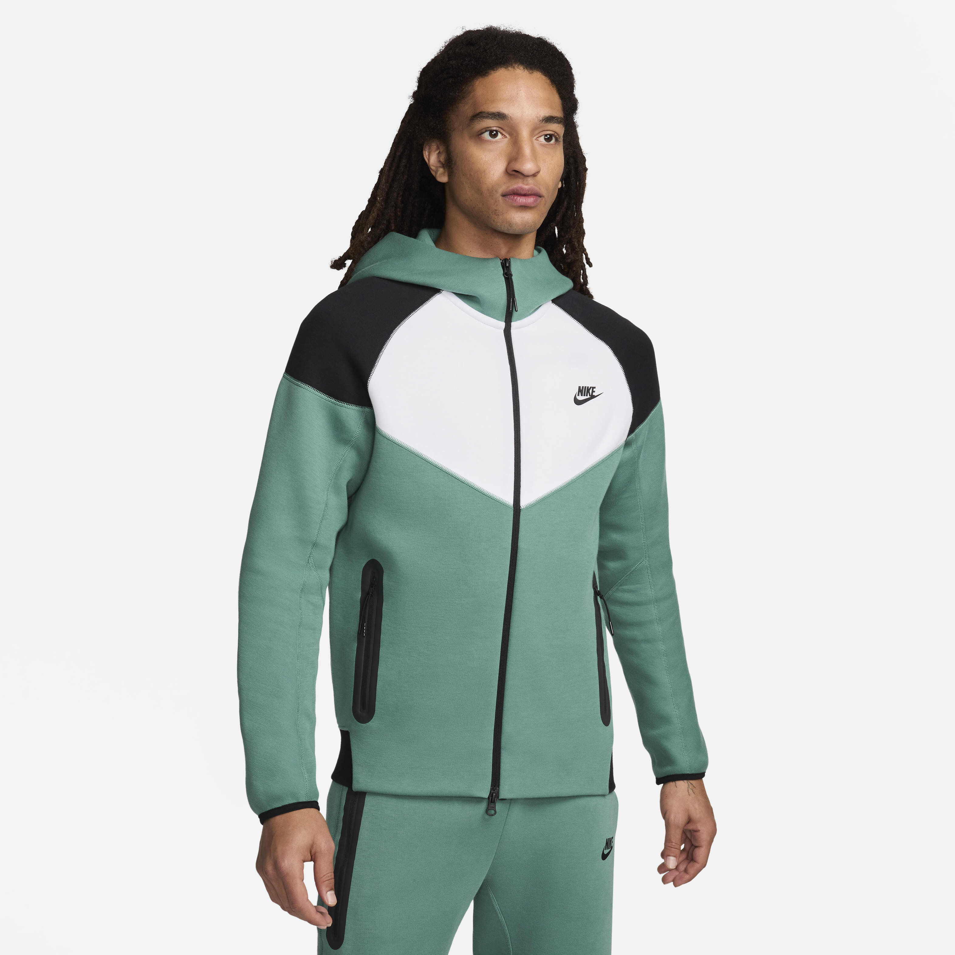 Nike mens sportswear tech fleece windrunner hooded sweatshirt top