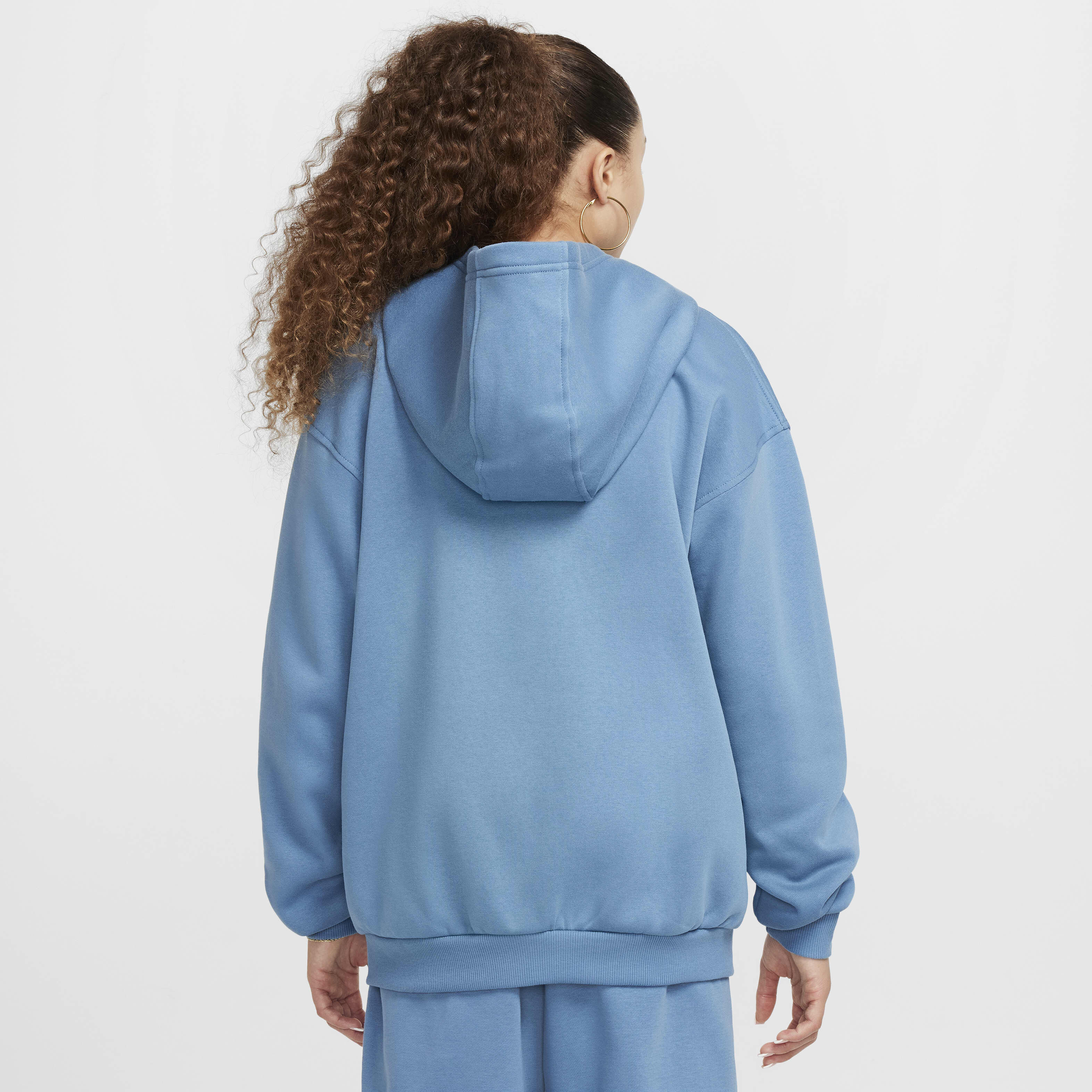 Buy Nike Sportswear Club Fleece Older Kids Girls Oversized Full Zip Hoodie Nike Kuwait Official