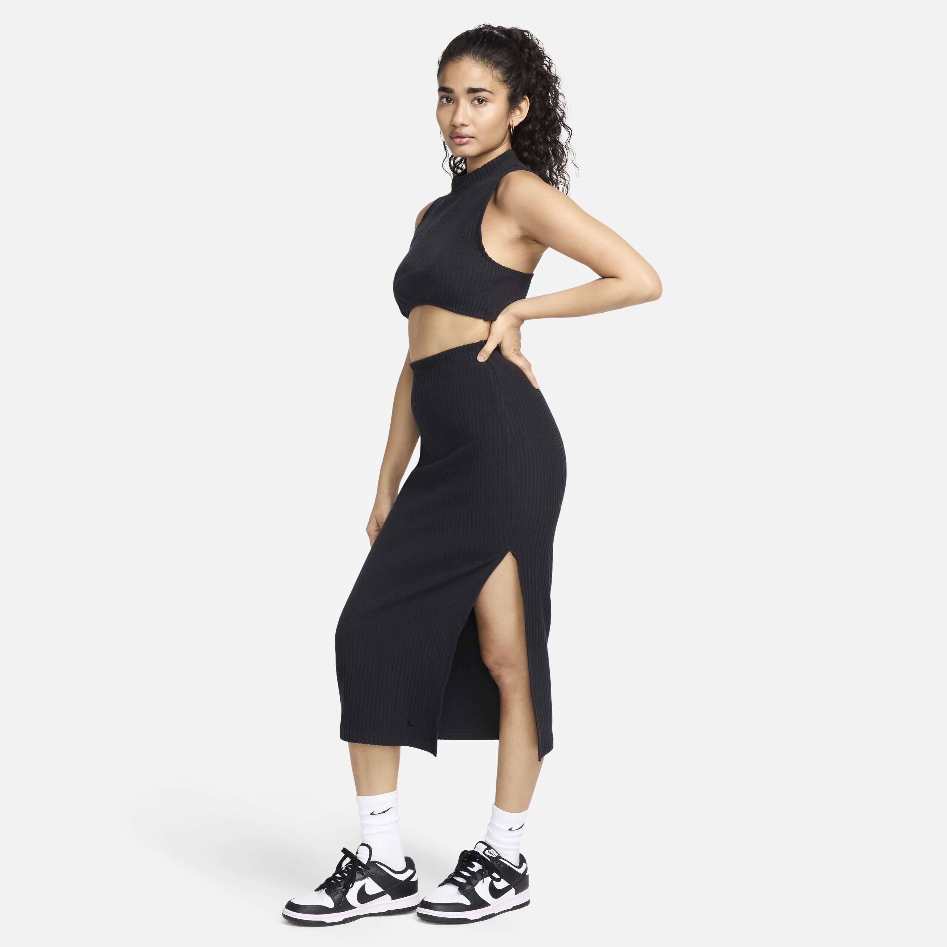 Nike crop top and skirt cheap