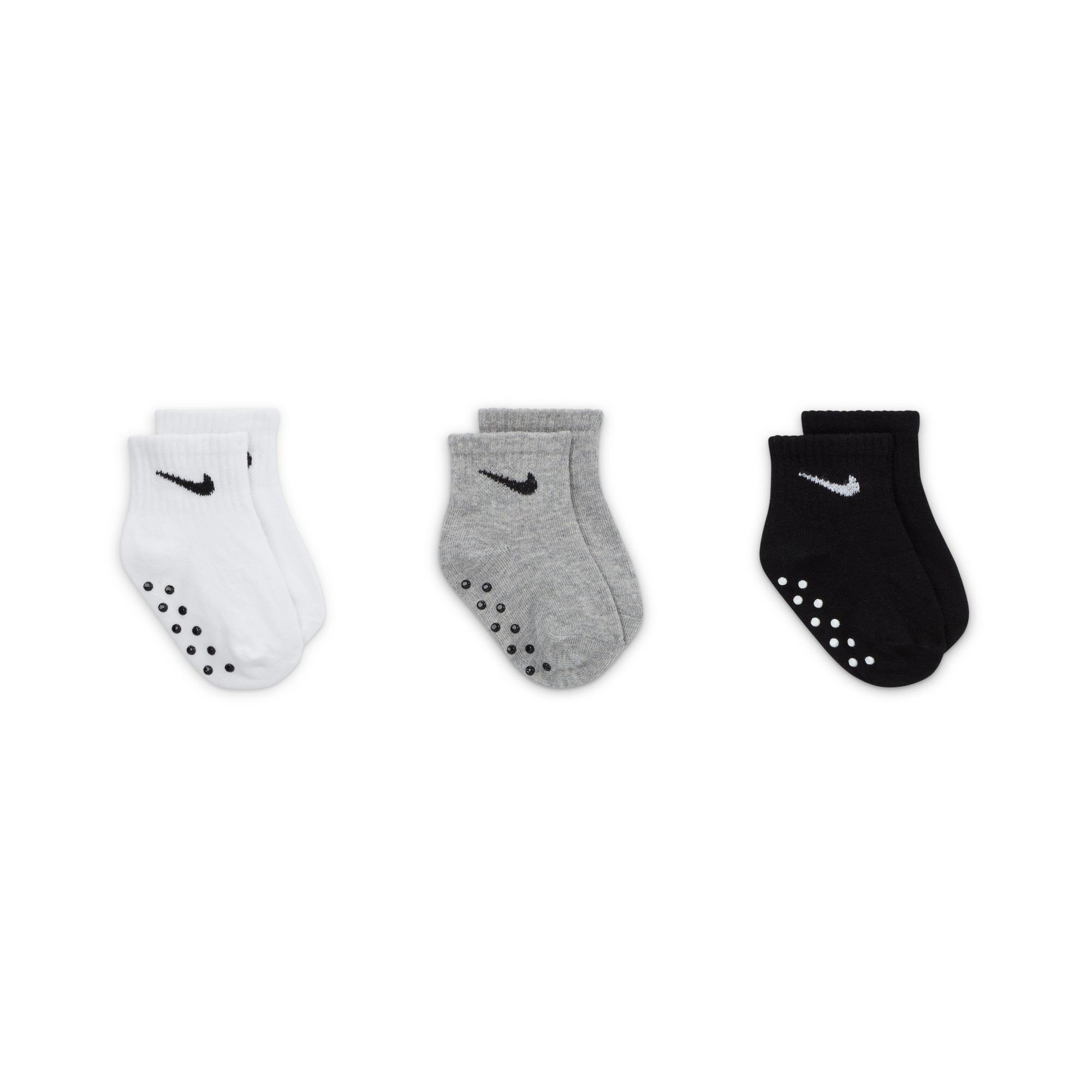 infant nike socks black