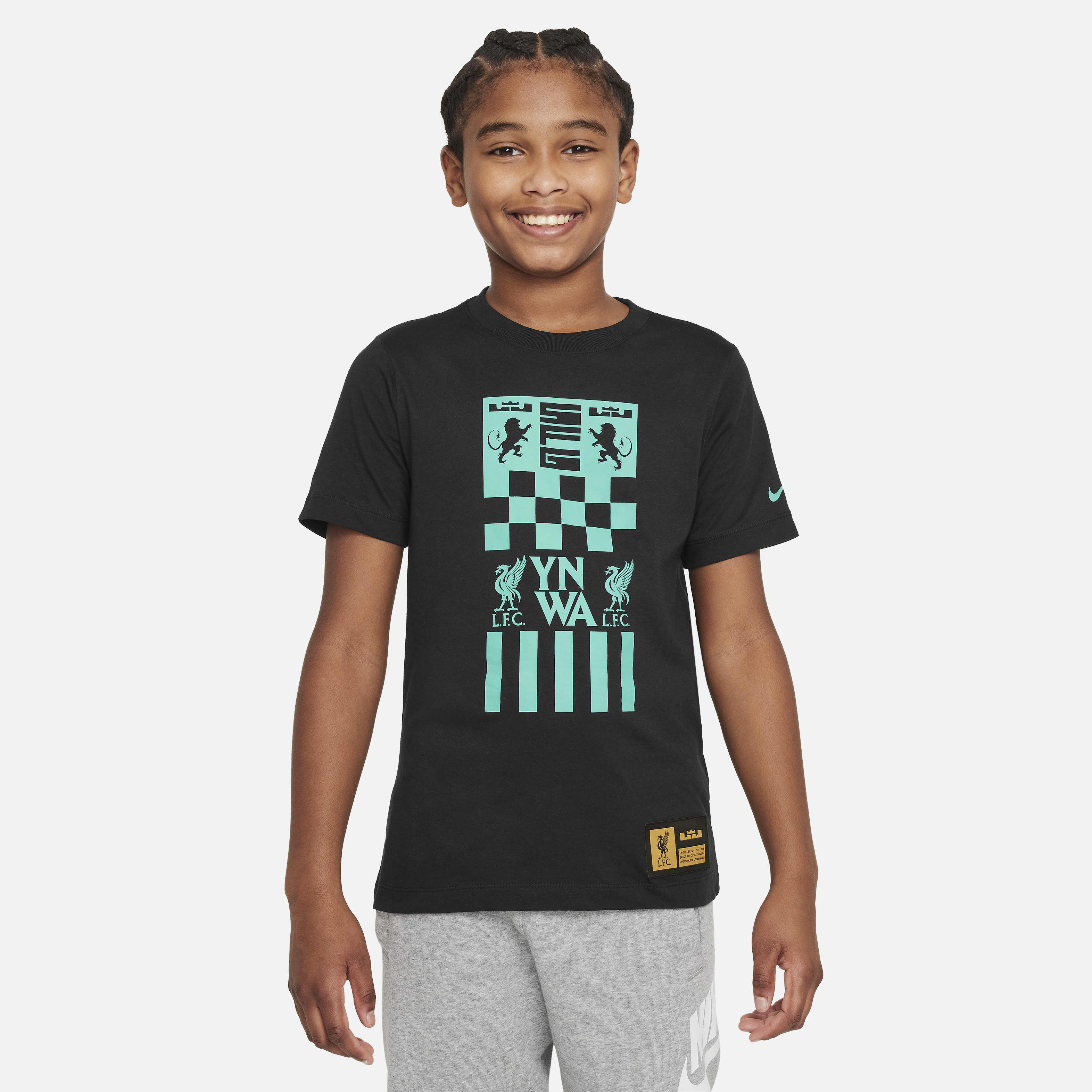 Buy LeBron x Liverpool F.C. Older Kids Nike Football T Shirt Nike Kuwait Official