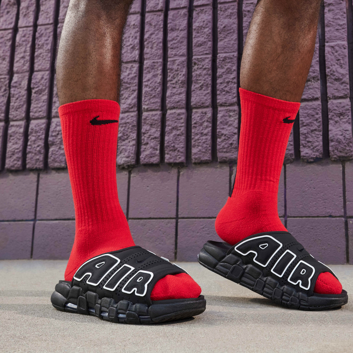 Buy Nike Air More Uptempo Men's Slides - Black/Black/Clear/White Buy Nike Air More Uptempo Men's Slides - Black/Black/Clear/White