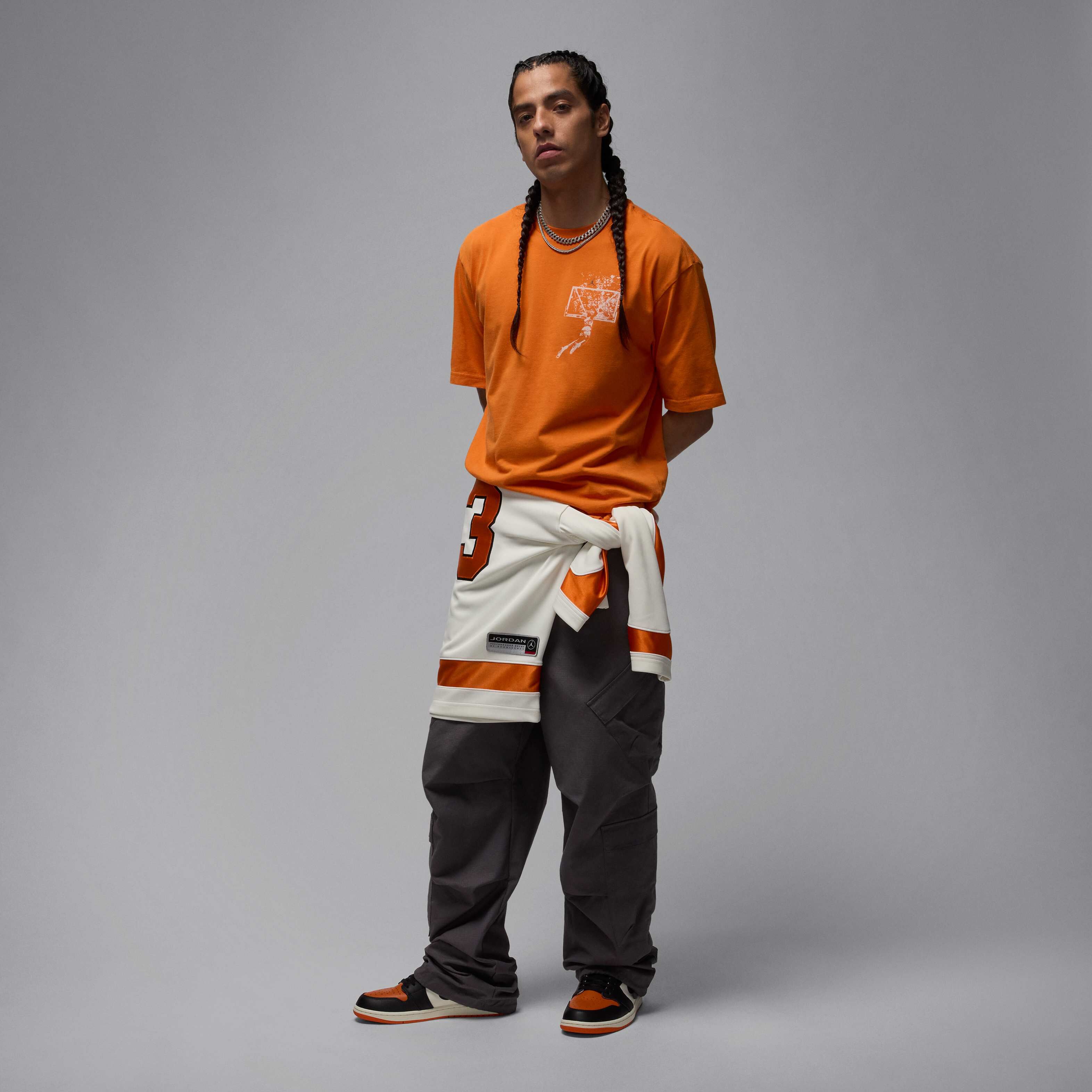 ★Nike★ Jordan Brooklyn Oversized Graphic T-Shirt M Sale Of Jordan Brooklyn Men's Oversized Graphic T-Shirt. Nike ID