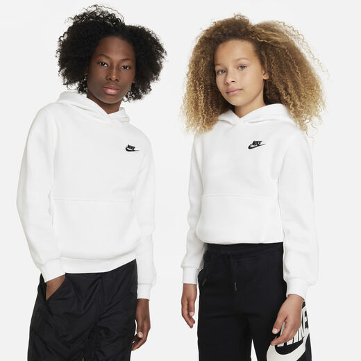 Hoodies & Sweatshirts-Nike, Nike Sportswear Club Fleece, Older Kids' Pullover Hoodie