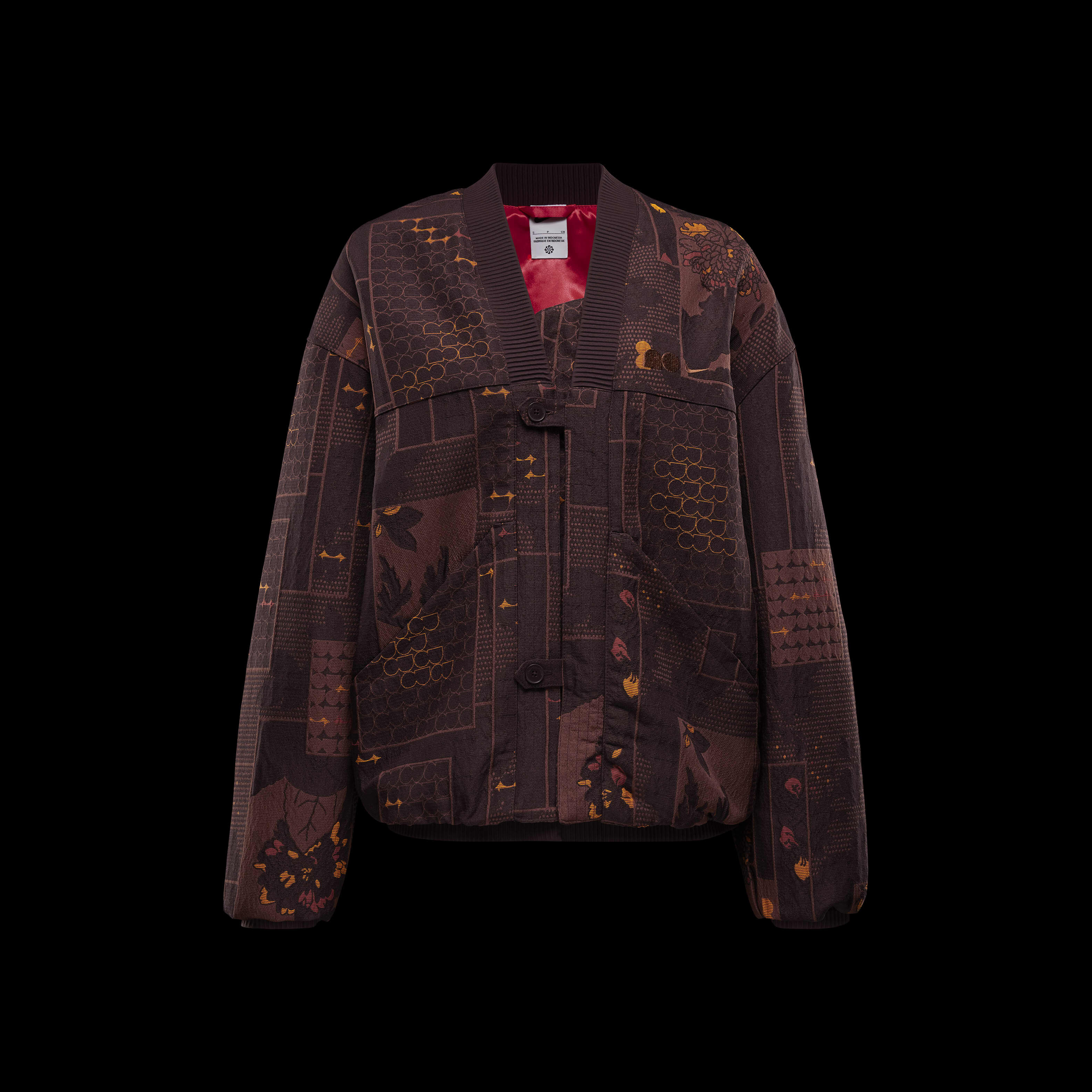 限定セール -SALE Buy Naomi Crush/Bright Burgundy - Jacket Jacquard Osaka ウェア