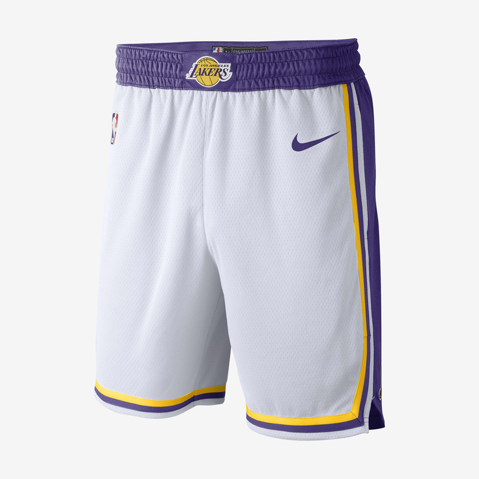 Buy Los Angeles Lakers Men's Nike NBA Swingman Shorts White