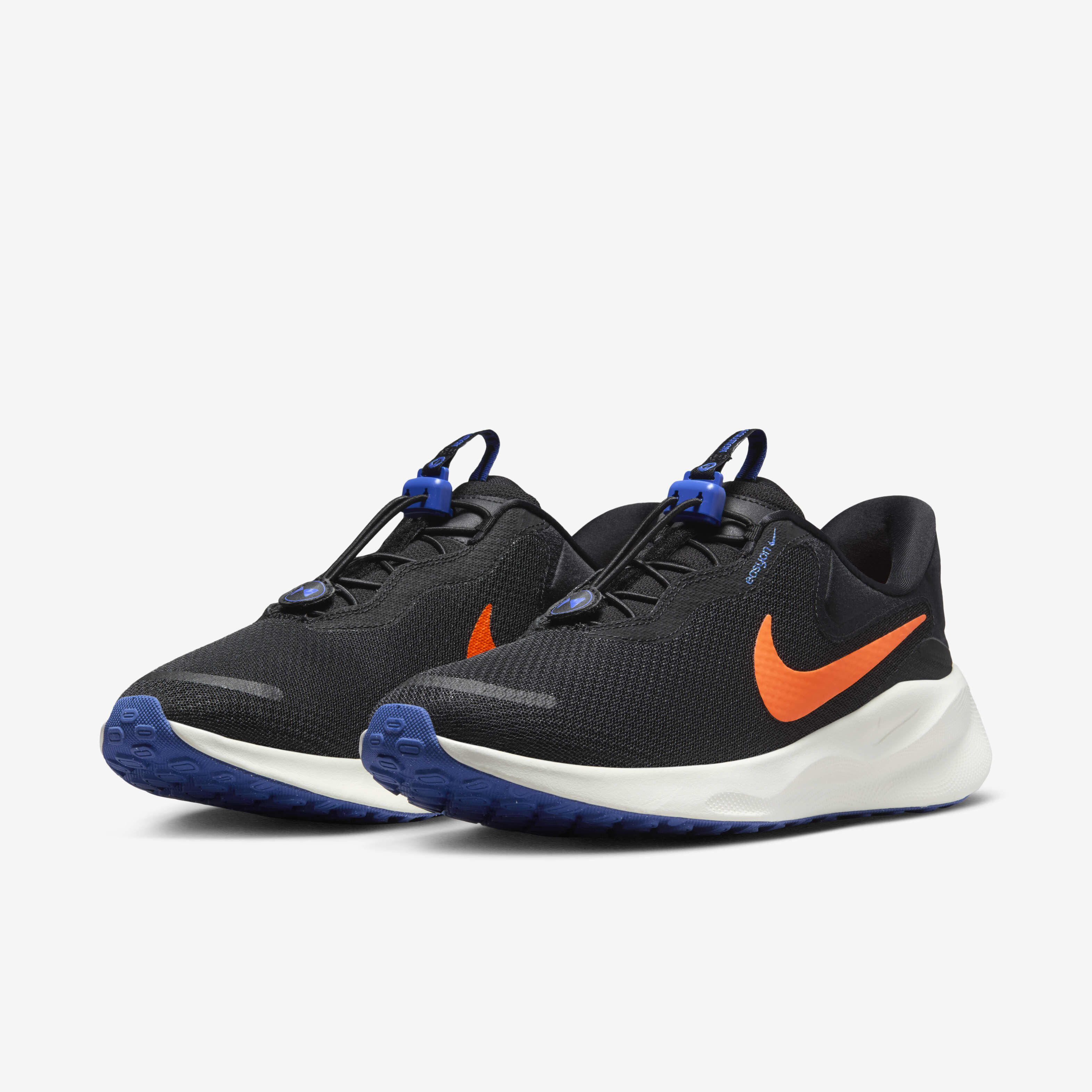 Buy Nike Revolution 7 EasyOn Men s Road Running Shoes Black Astronomy Blue Sail Hyper Crimson Nike Kuwait Official