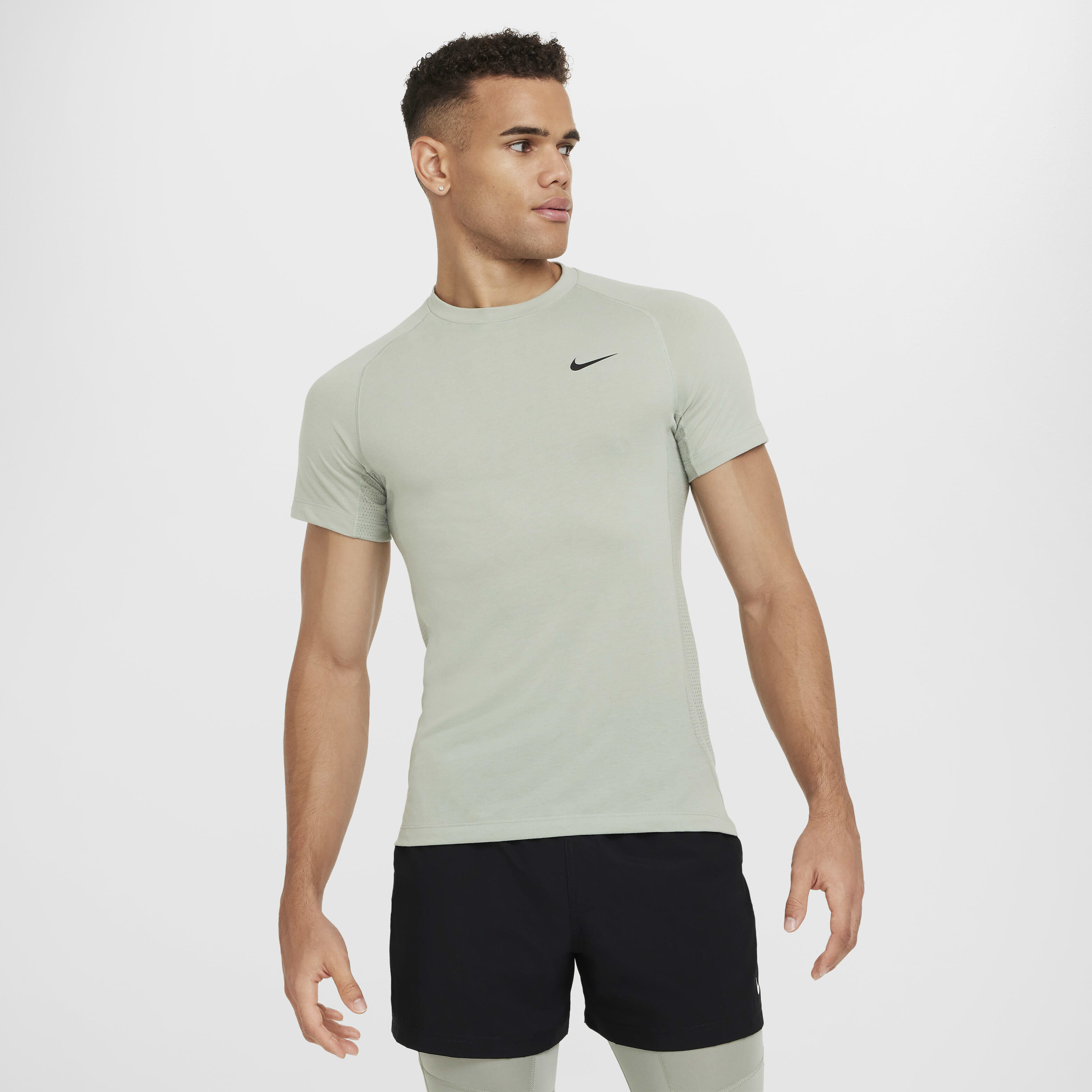 Buy Nike Flex Rep Men s Dri FIT Short sleeve Fitness Top Jade Horizon Black Nike Kuwait Official