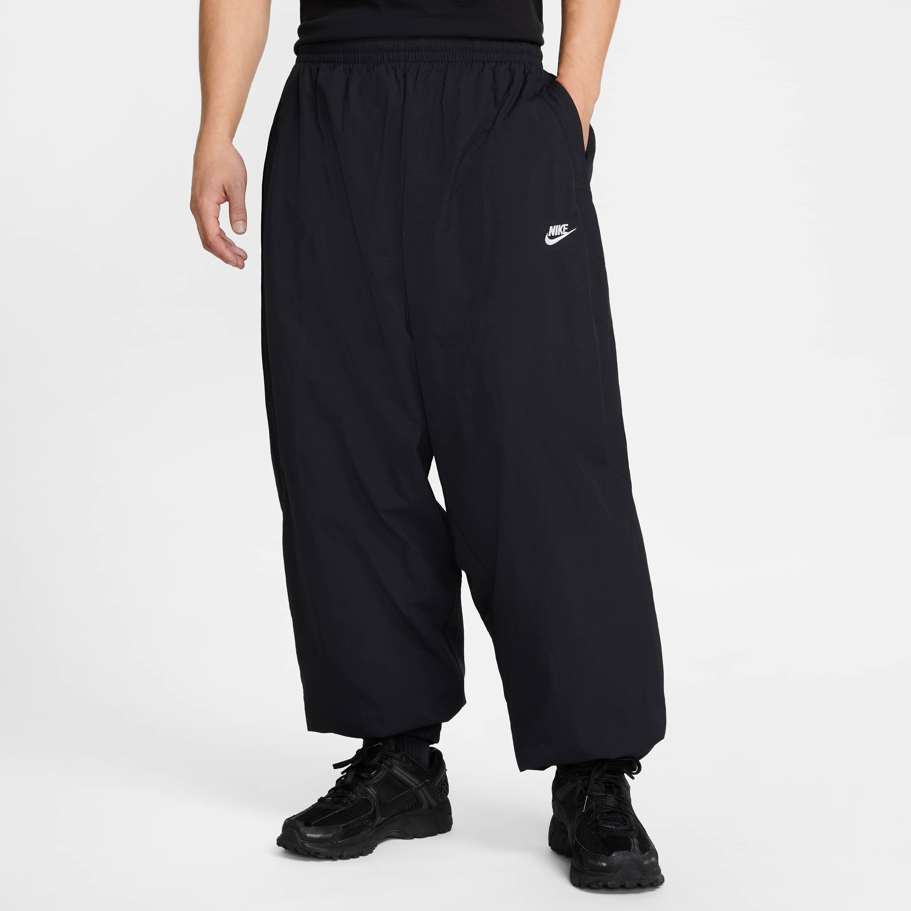 mens nike black tracksuit bottoms