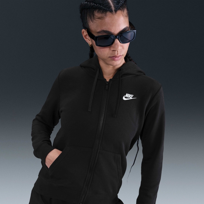 Buy Nike Sportswear Club Fleece Women's Full-Zip Hoodie Black