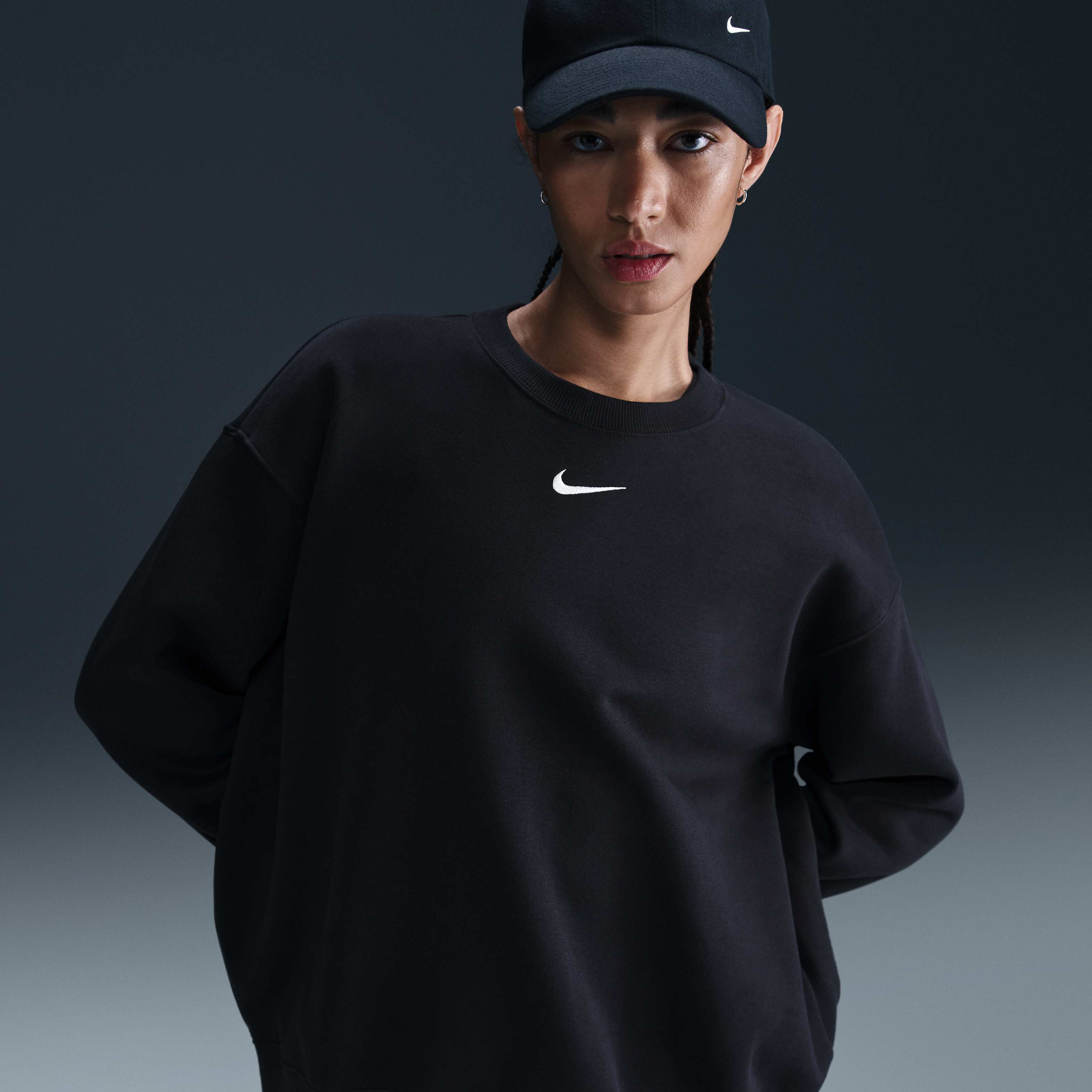 その他 Nike FW25 CREW NECK PHOENIX FLEECE OS (FZ4270 010) Buy Nike Sportswear Phoenix Fleece Women's Oversized Crew